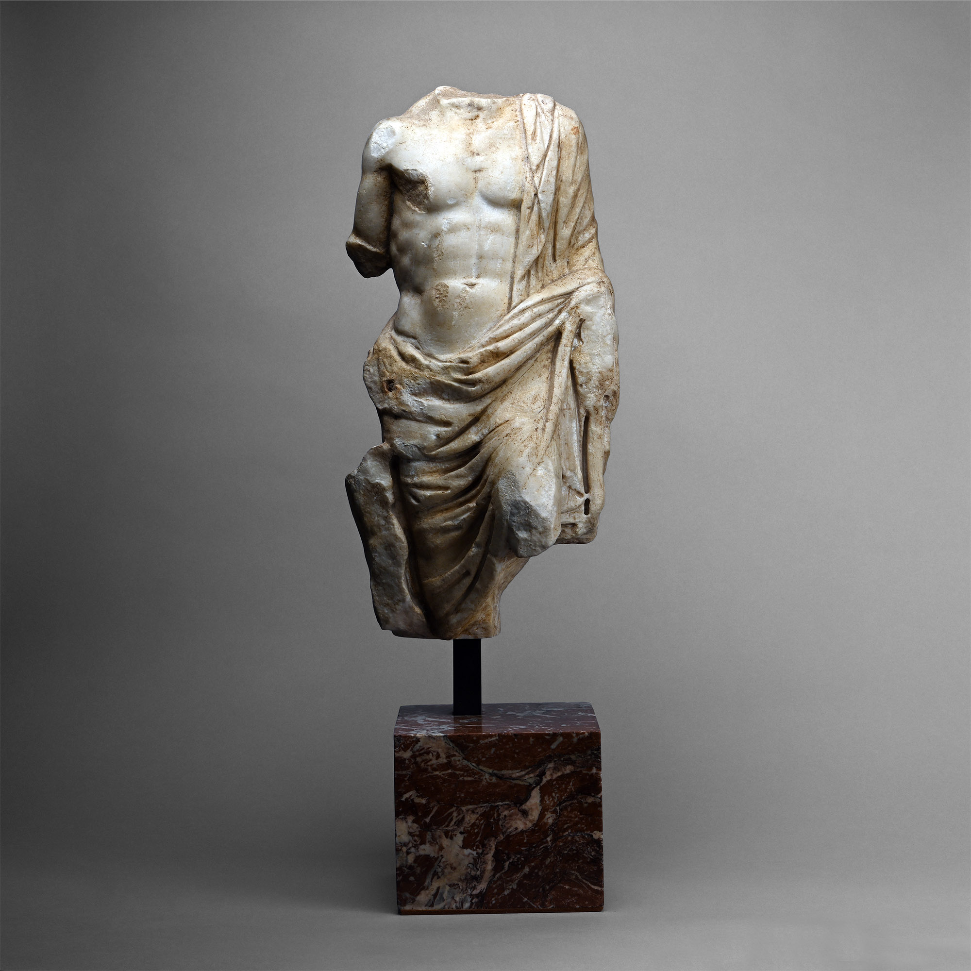 Roman Marble Figure of Asclepius, The God of Medicine