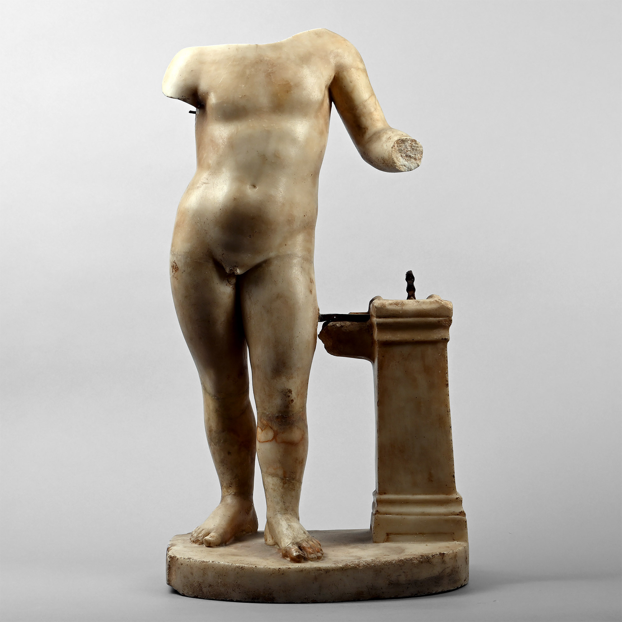 Roman Marble Torso of Young Boy