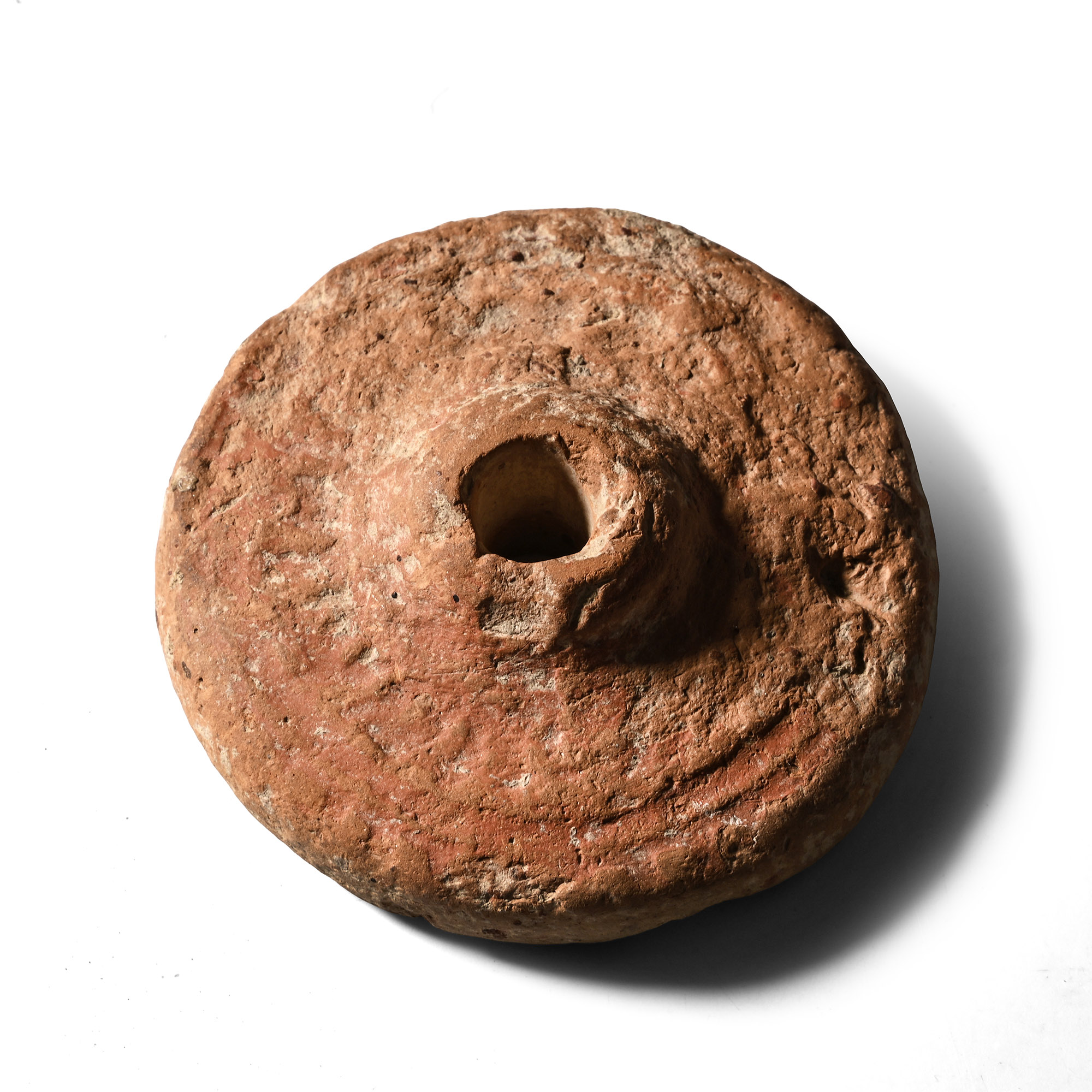 Mesopotamian Terracotta Model Cart Wheel