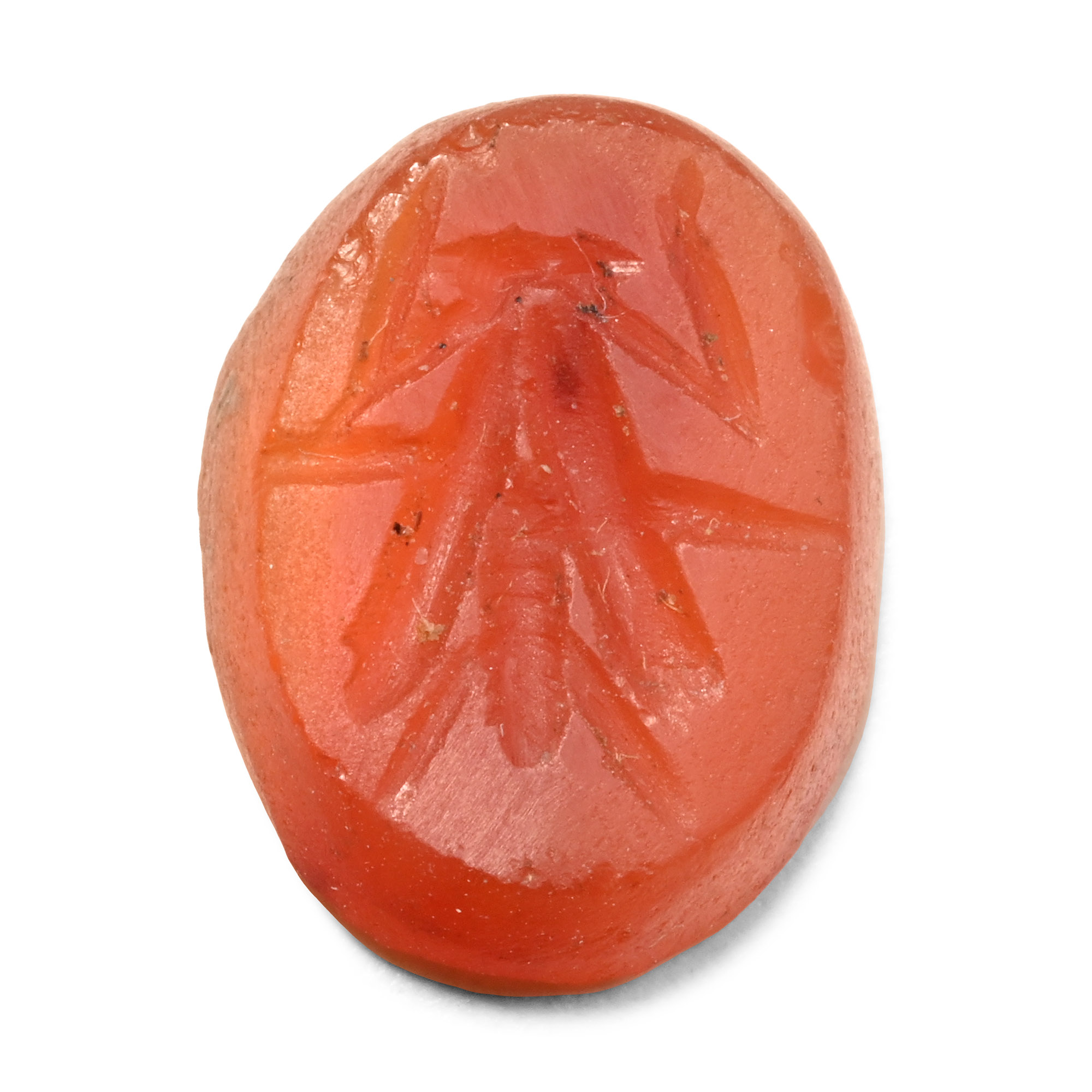 Roman Carnelian Gemstone with Fly