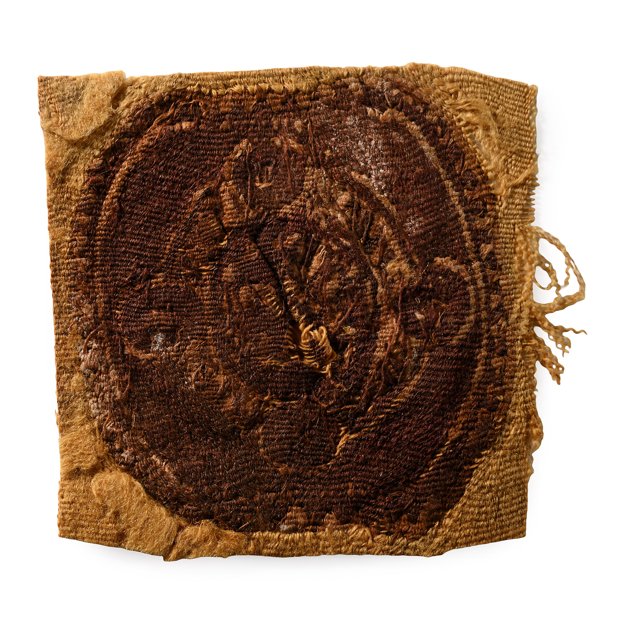 Egyptian Coptic Textile Fragment of an Orbiculus from a Tunic
