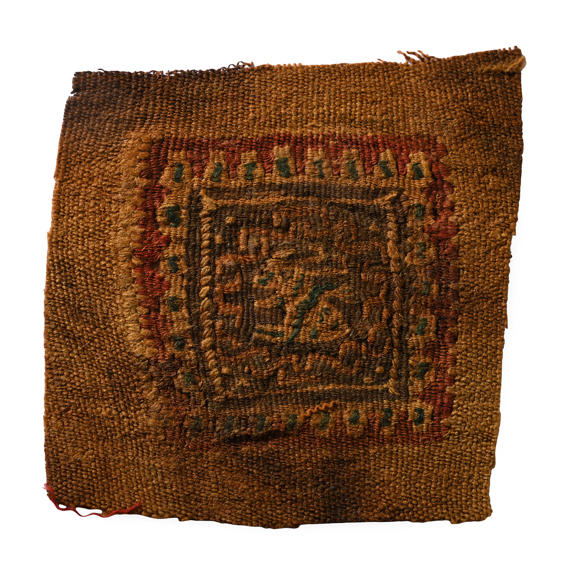 Egyptian Coptic Textile Fragment of a Tunic Tablion with Hare
