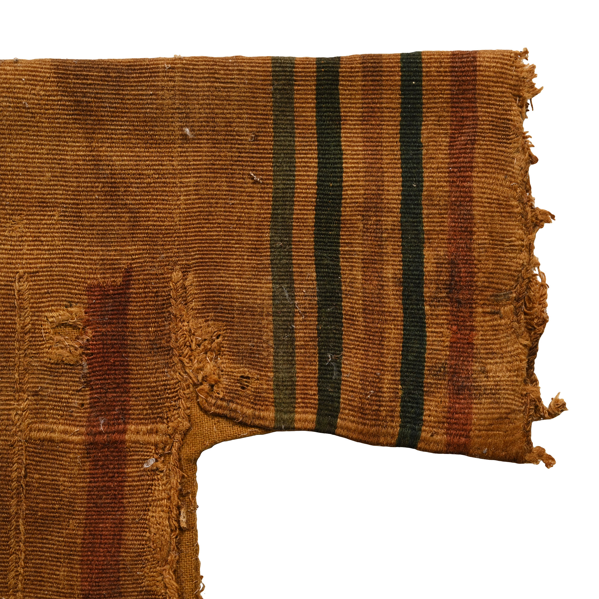 Large Egyptian Coptic Male Textile Tunic Embroided with Segmenta, Clavi, and Orbiculi with Human Figures