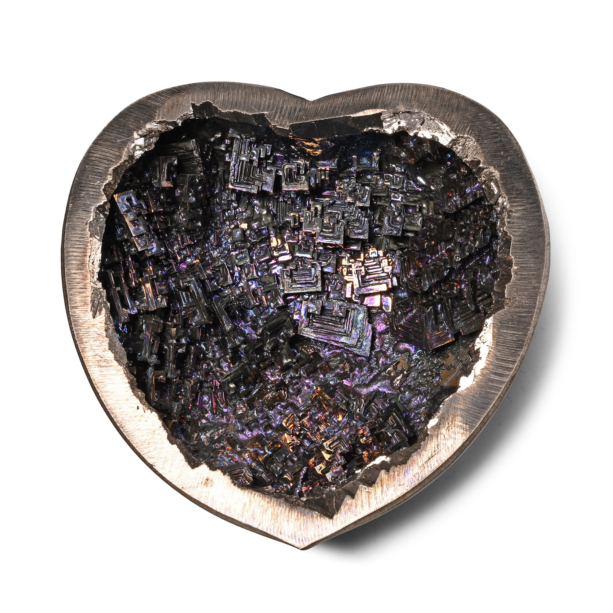Laboratory Grown Bismuth Crystal Heart