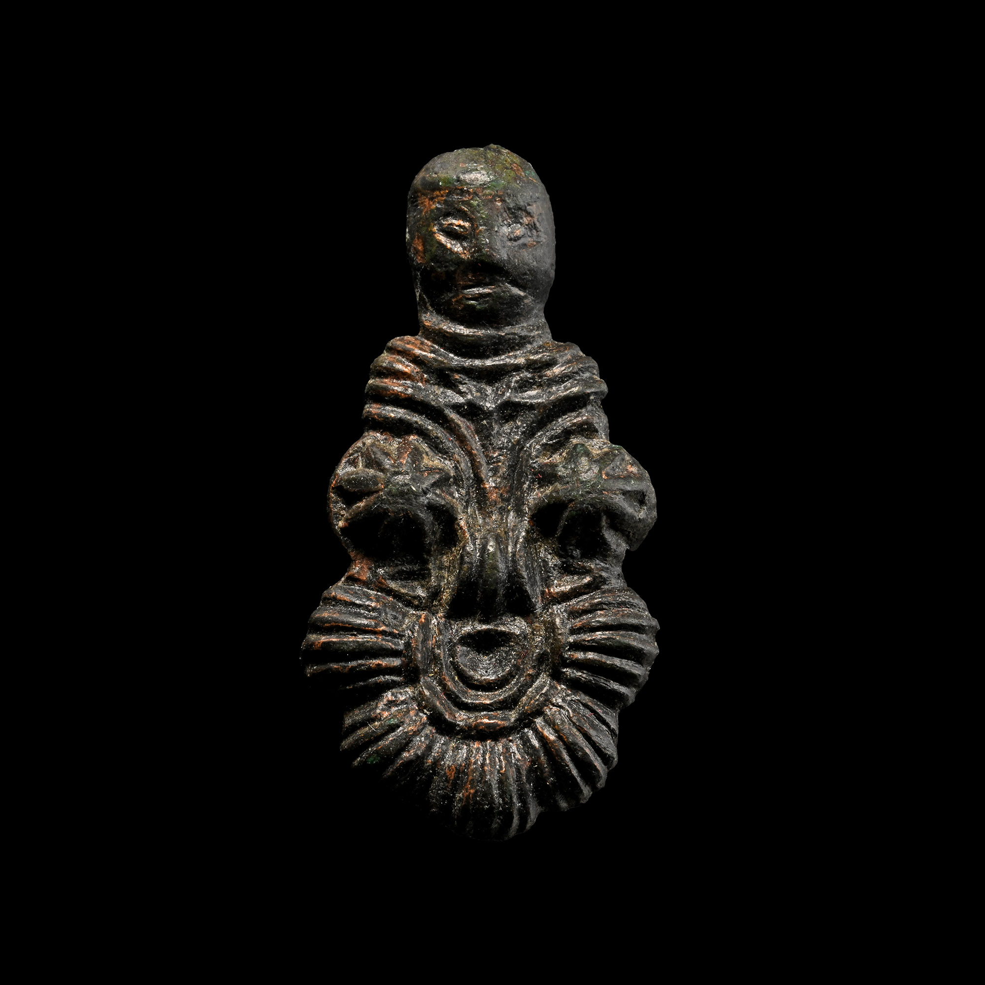 Viking Age Bronze Anthropomorphic Brooch
