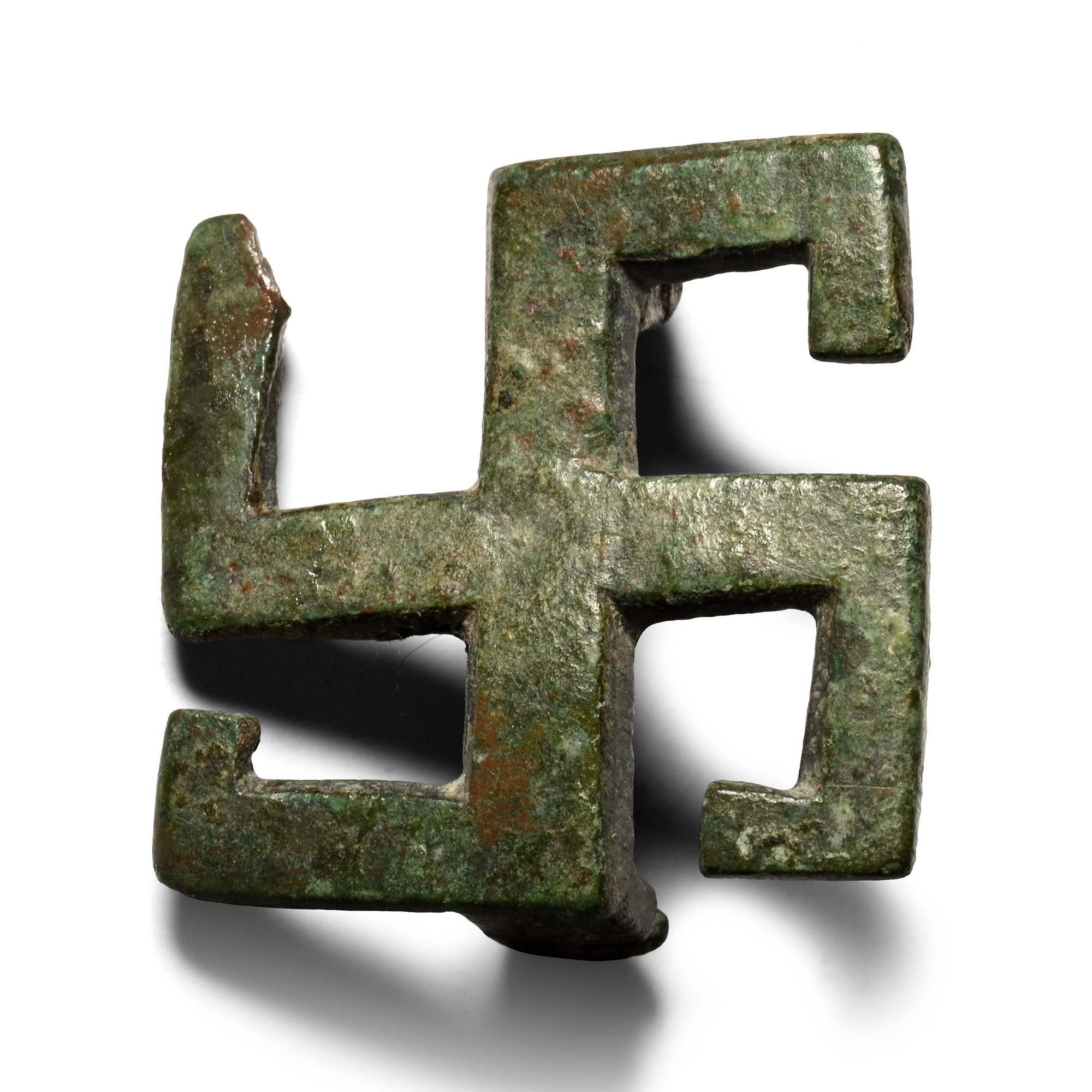 Roman Bronze Fylfot Brooch
