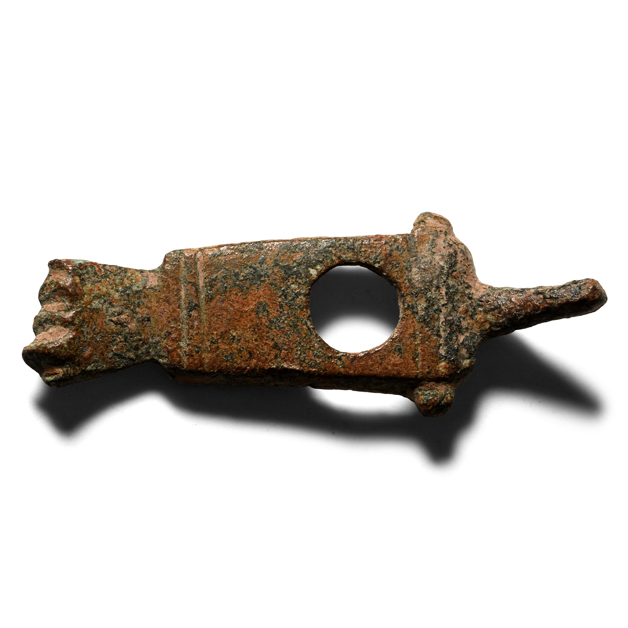 Roman Bronze Phallic and Fist Dagger Quillon