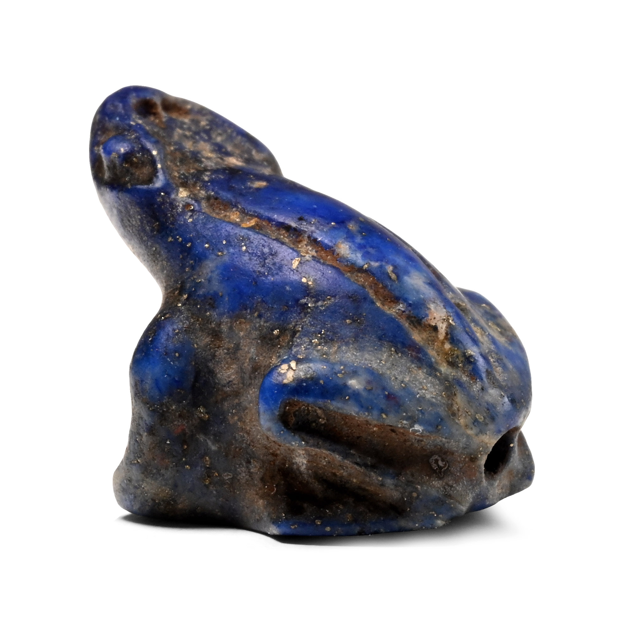 Egyptian Lapis Lazuli Frog Amulet