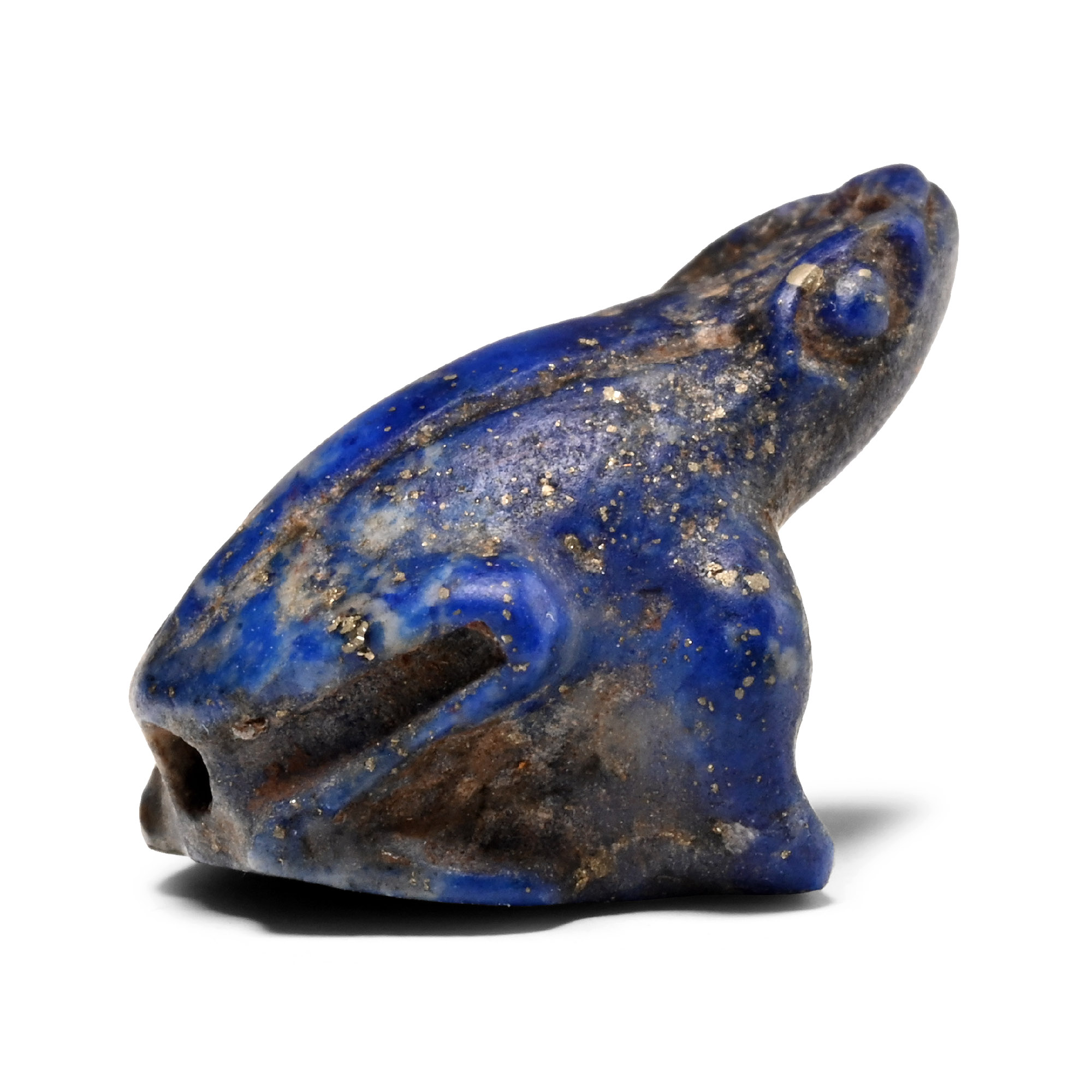 Egyptian Lapis Lazuli Frog Amulet
