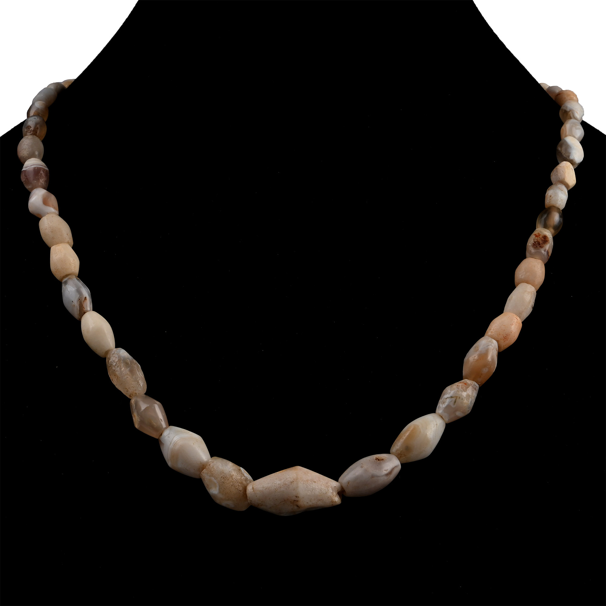 Western Asiatic Agate Bead Necklace