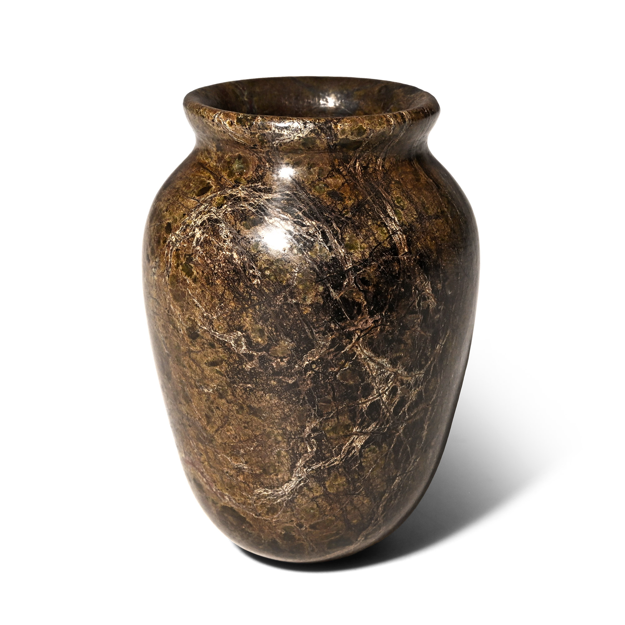 Egyptian Stone Round-Bottomed Kohl Jar