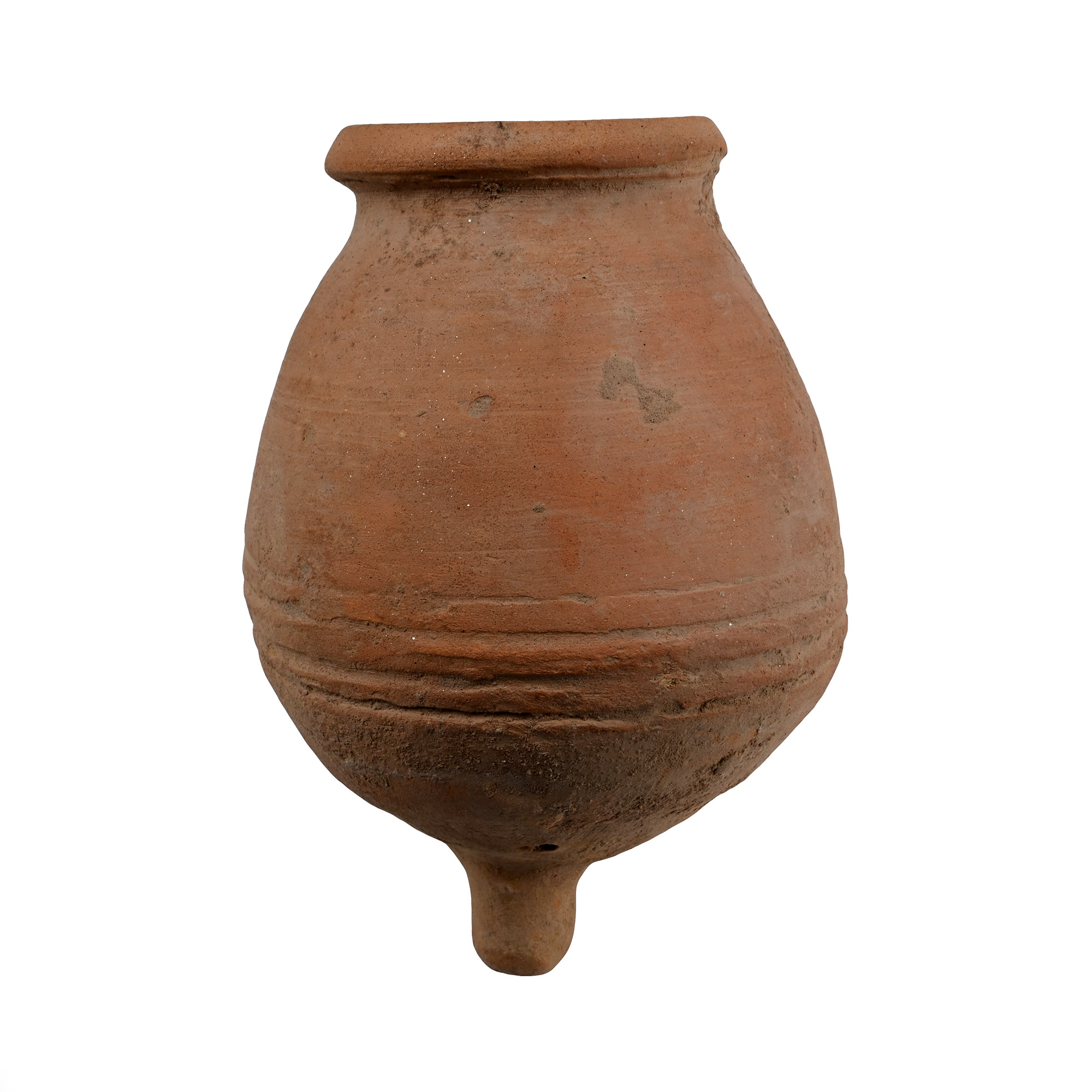 Roman Ribbed Terracotta Vessel