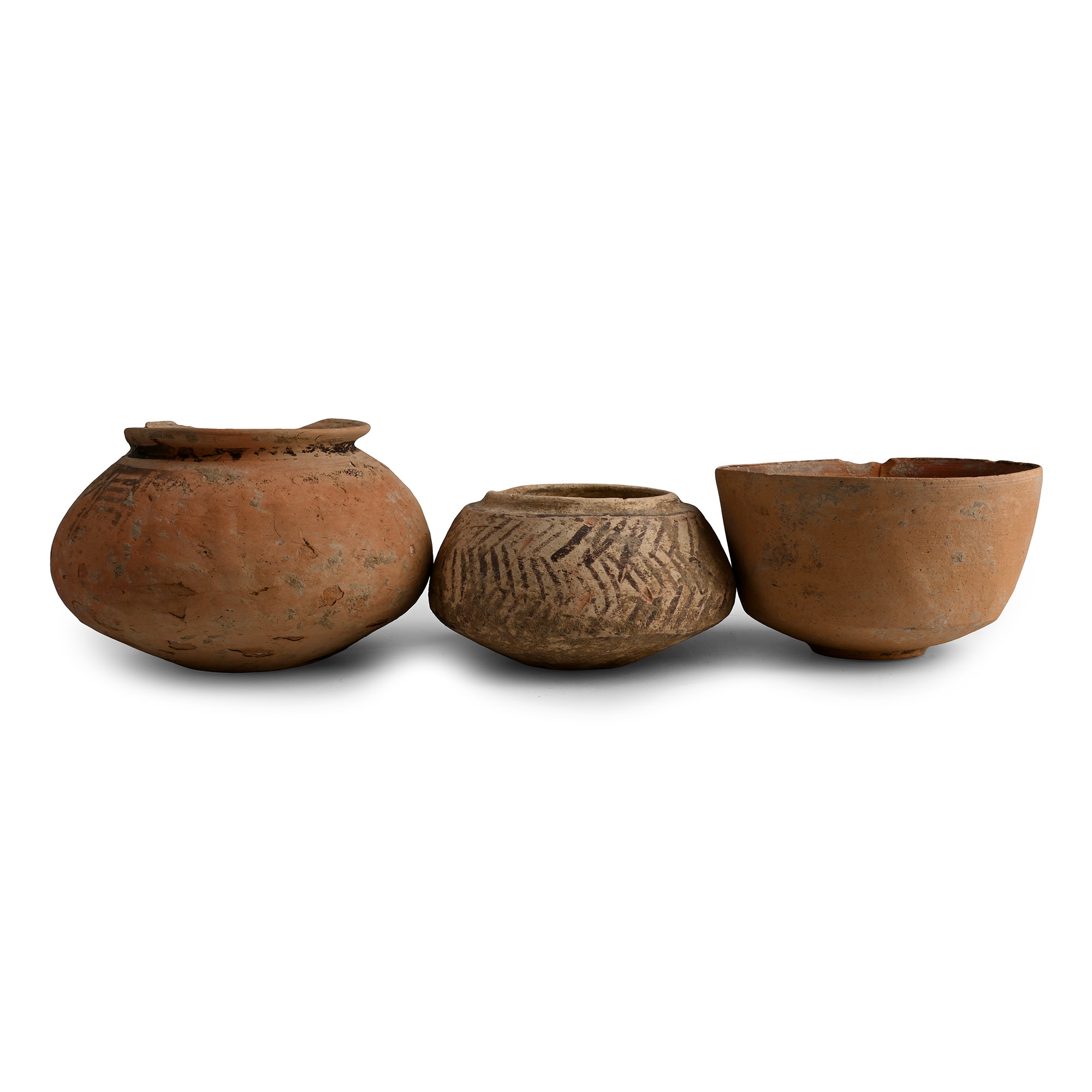 Western Asiatic Painted Terracotta Vessel Group