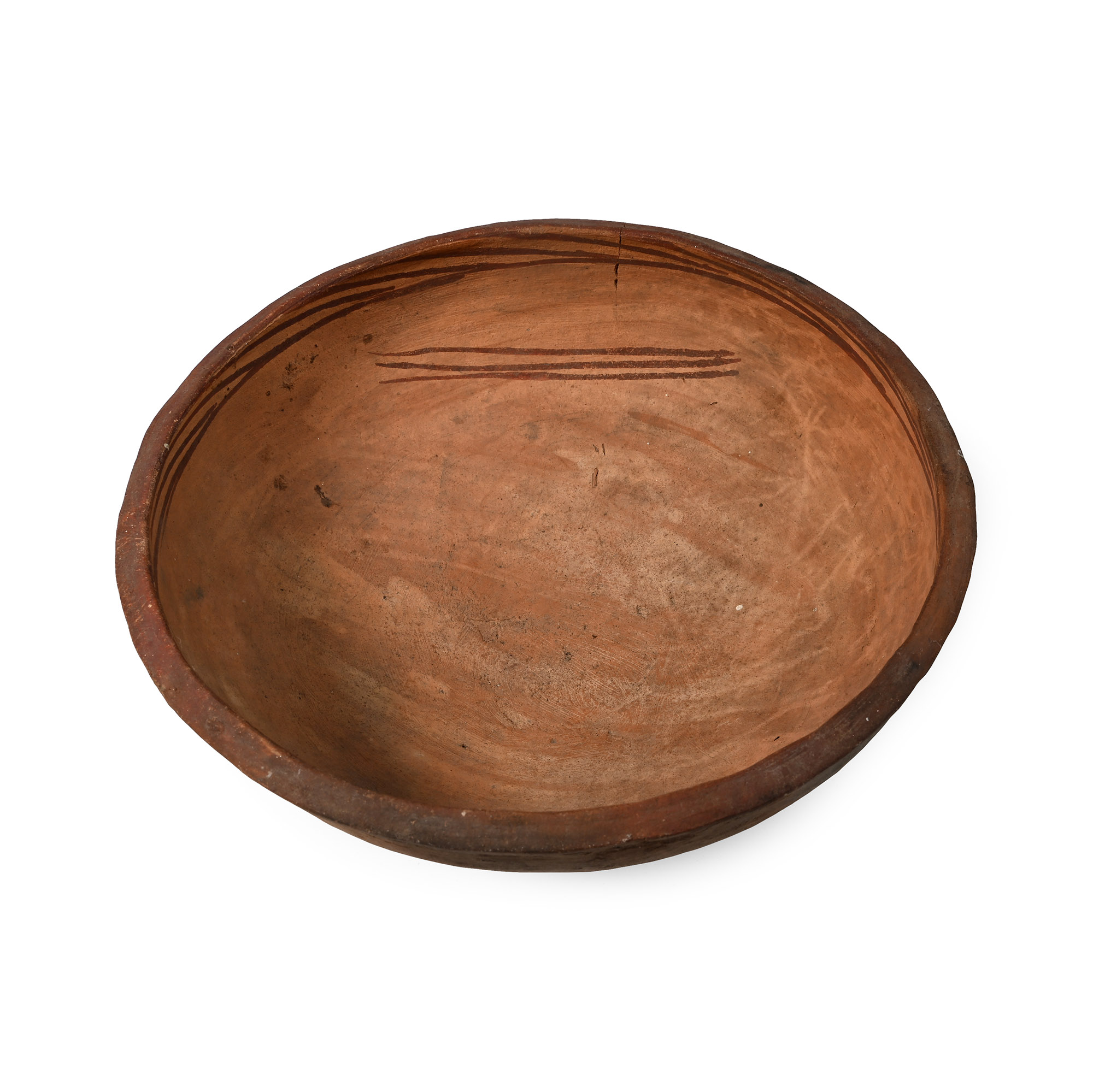 Pre-Columbian Painted Terracotta Footed Bowl