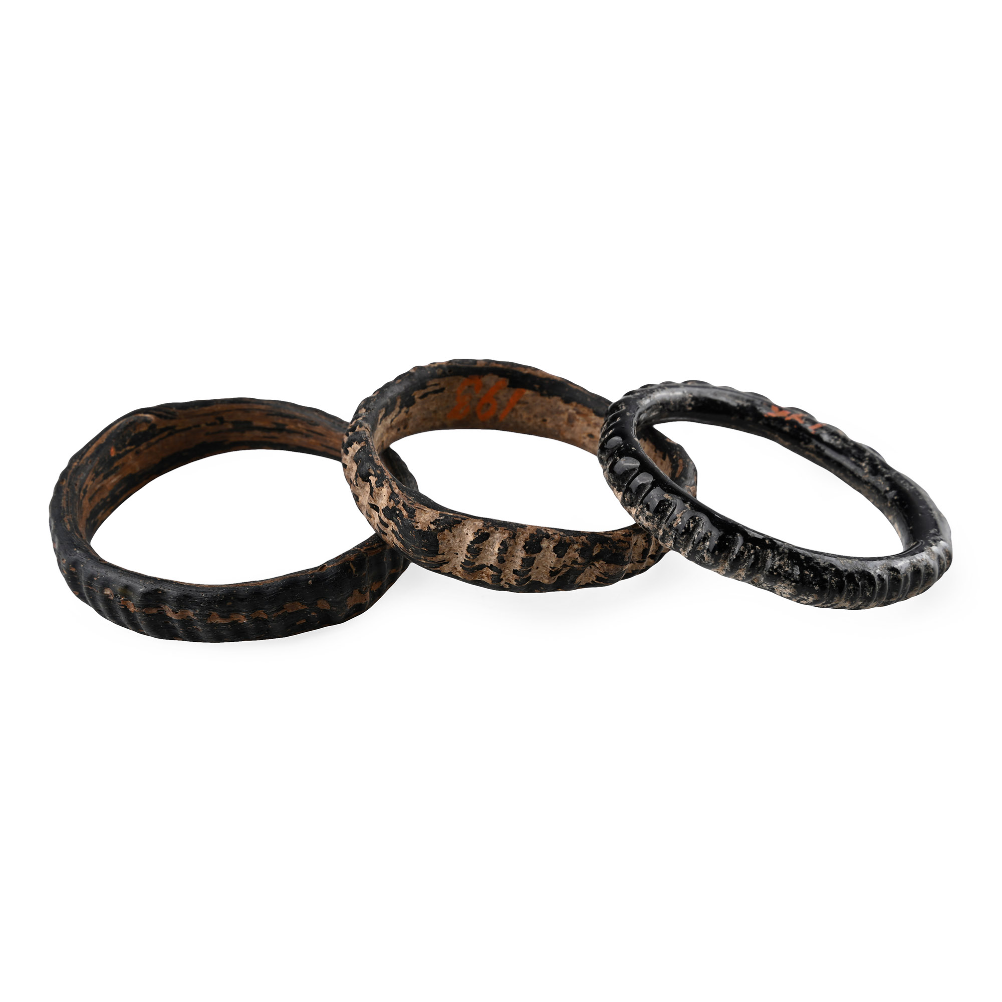 Byzantine Decorated Glass Bracelet Group