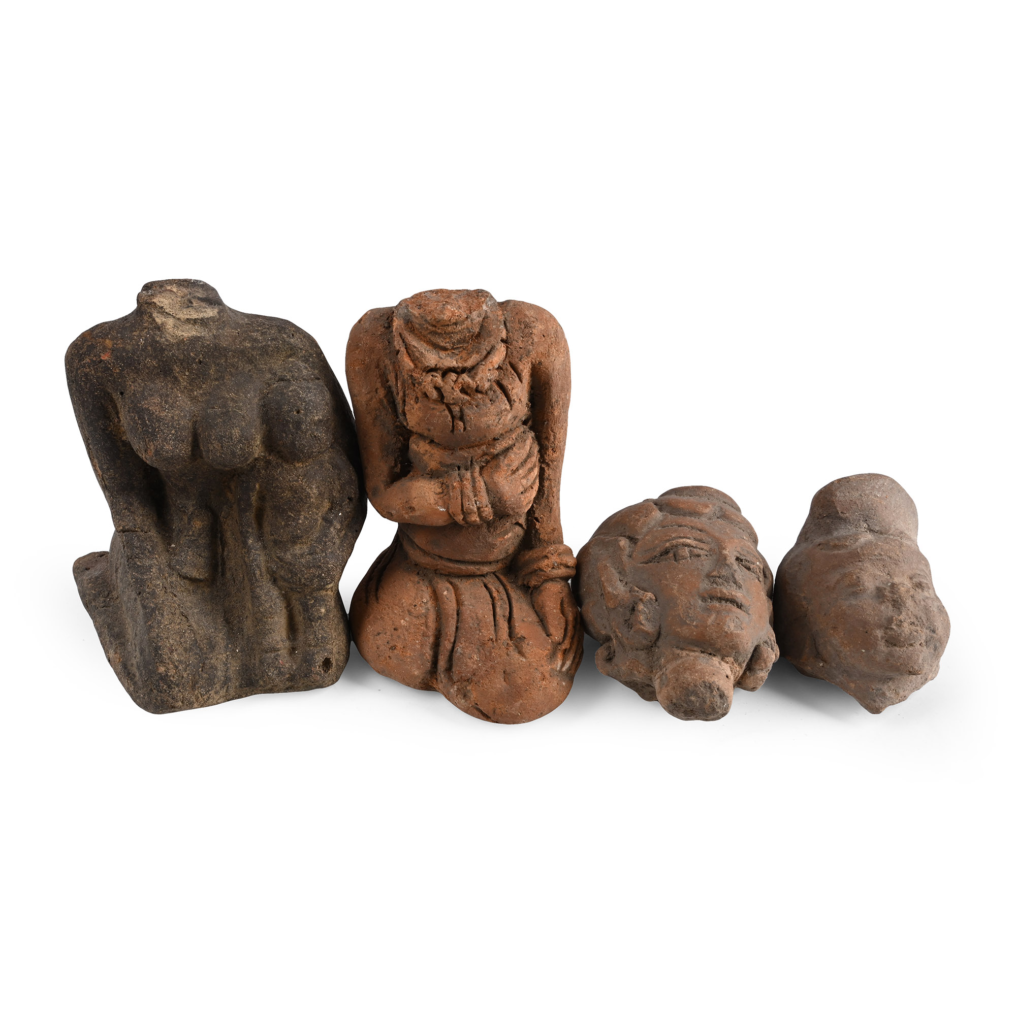 Majapahit Terracotta Head and Body Group
