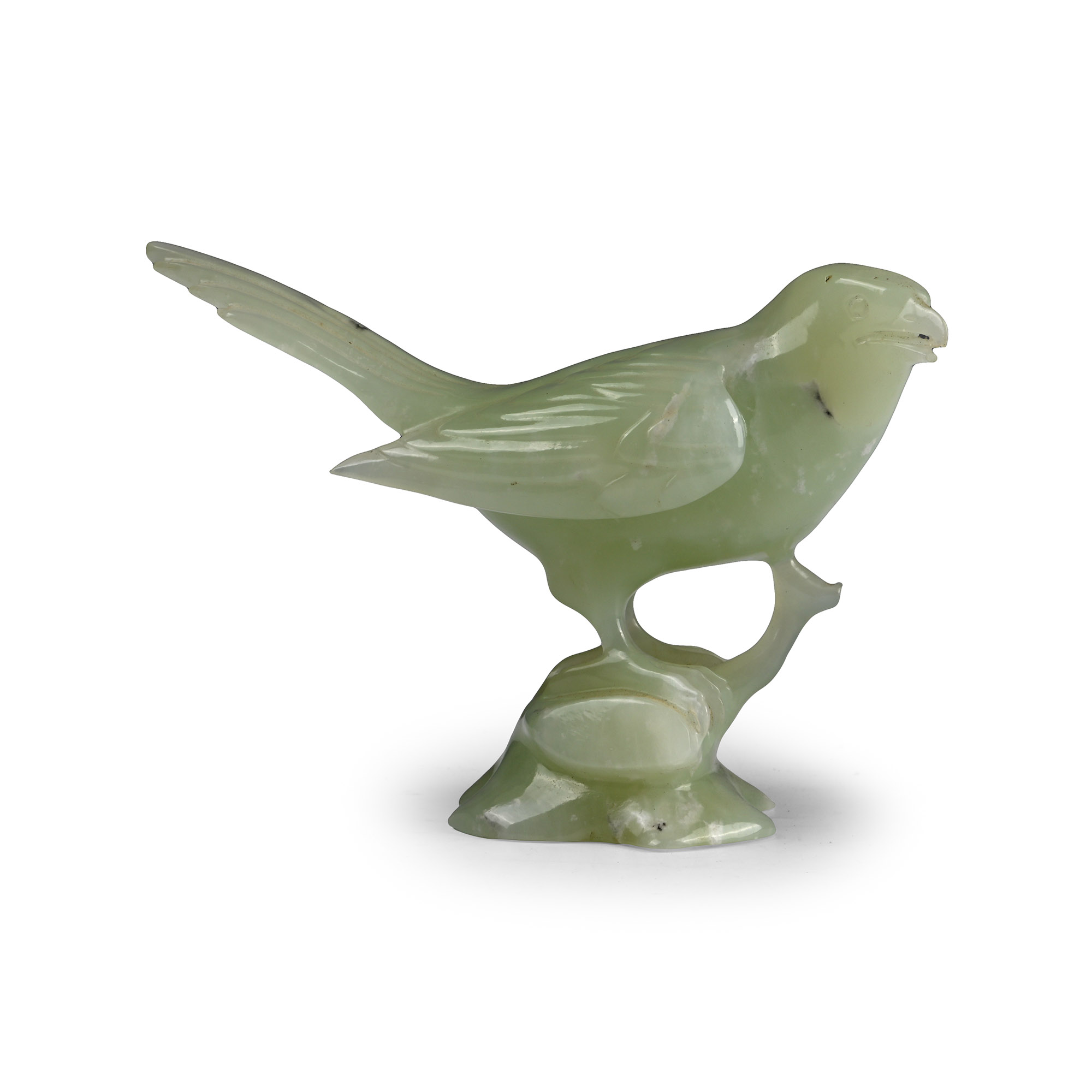 Carved Bowenite Bird Figurine