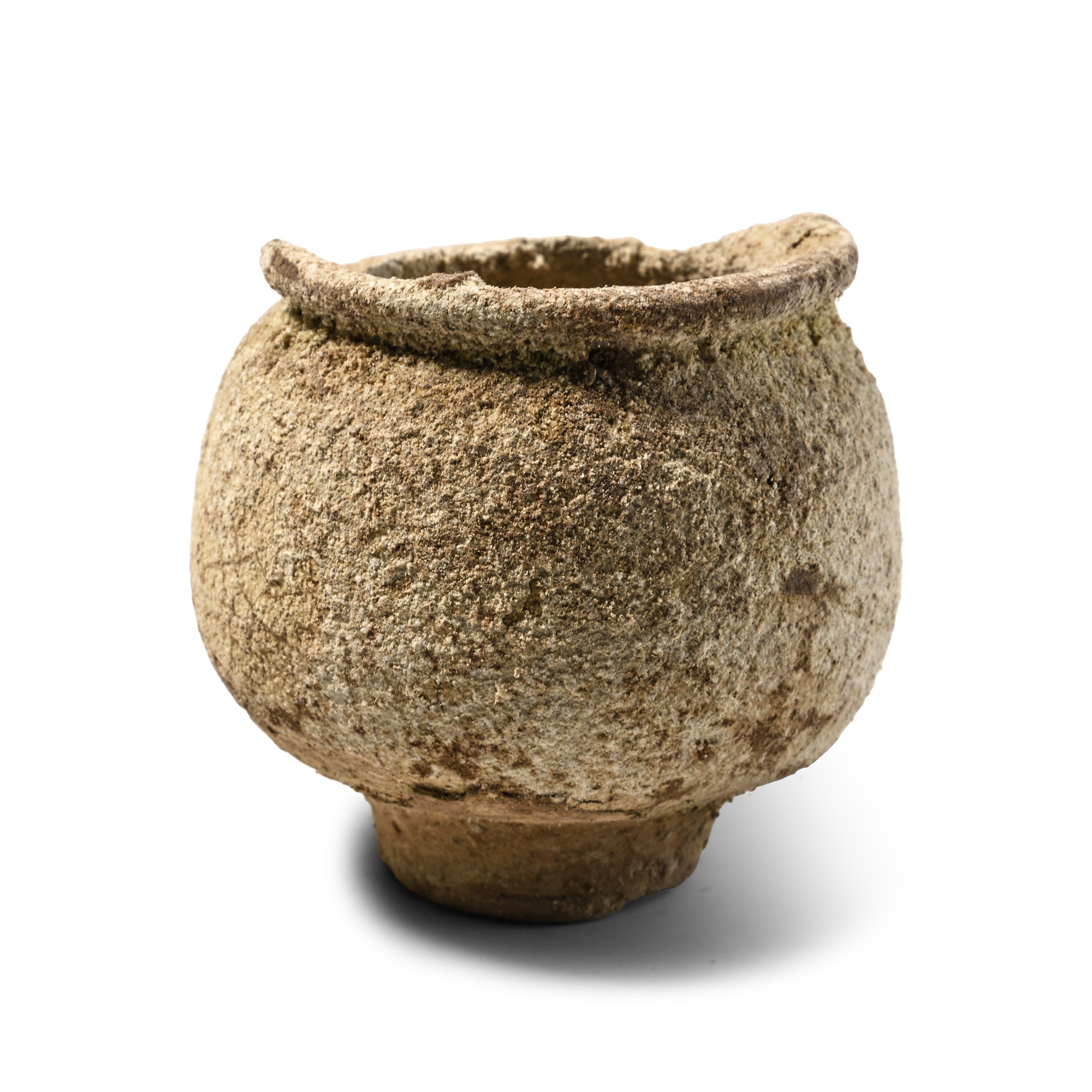 Jordanian Ceramic Lipped Jar