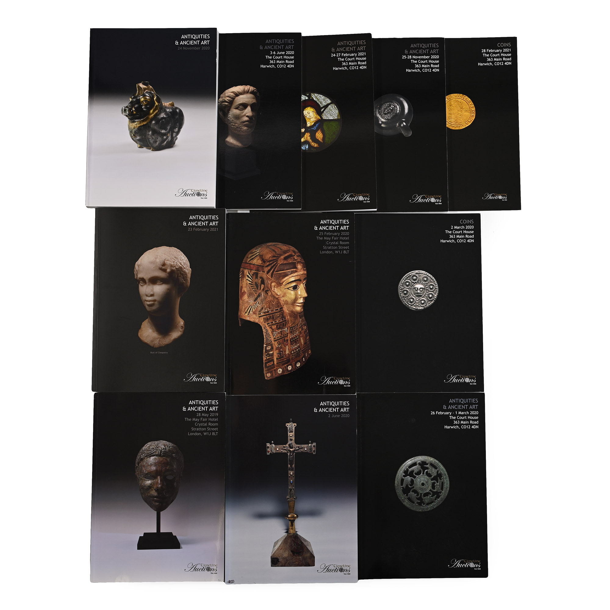 TimeLine Antiquities and Coins Auction Catalogue Group - 11 Titles