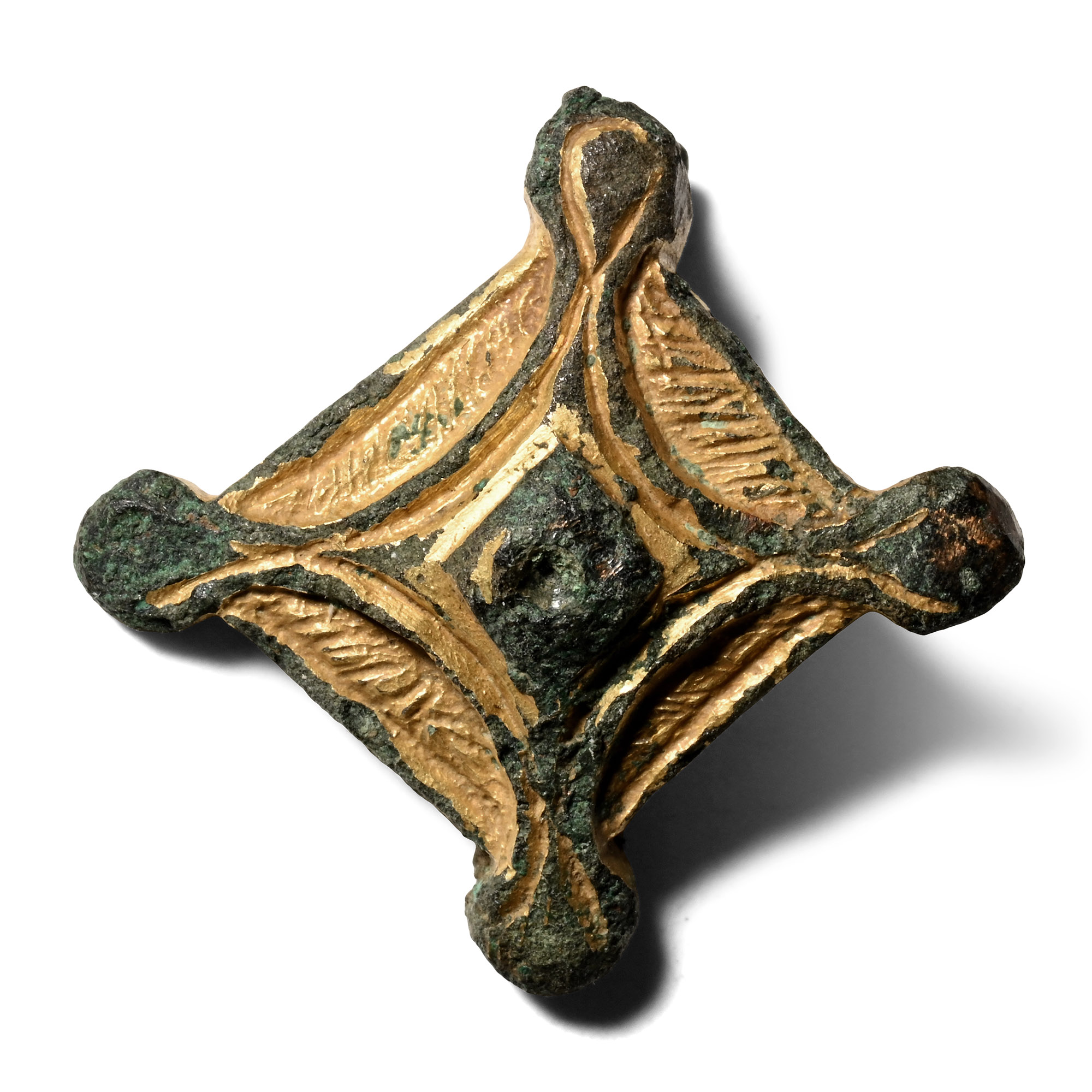 Saxon Gilt Bronze Harness Mount