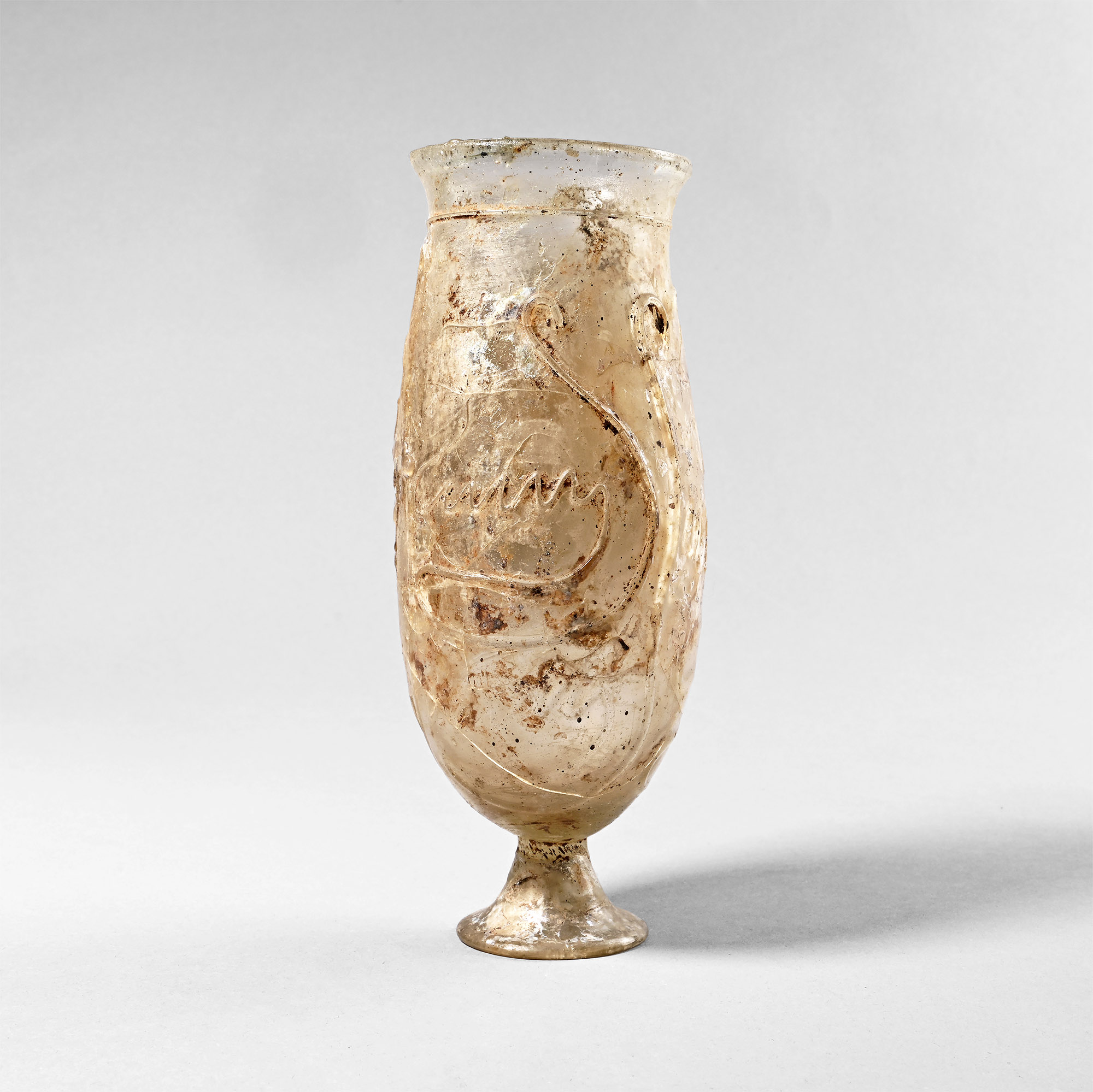 Large Roman Rhenish Type Snake-Thread Goblet from a Workshop in Cologne