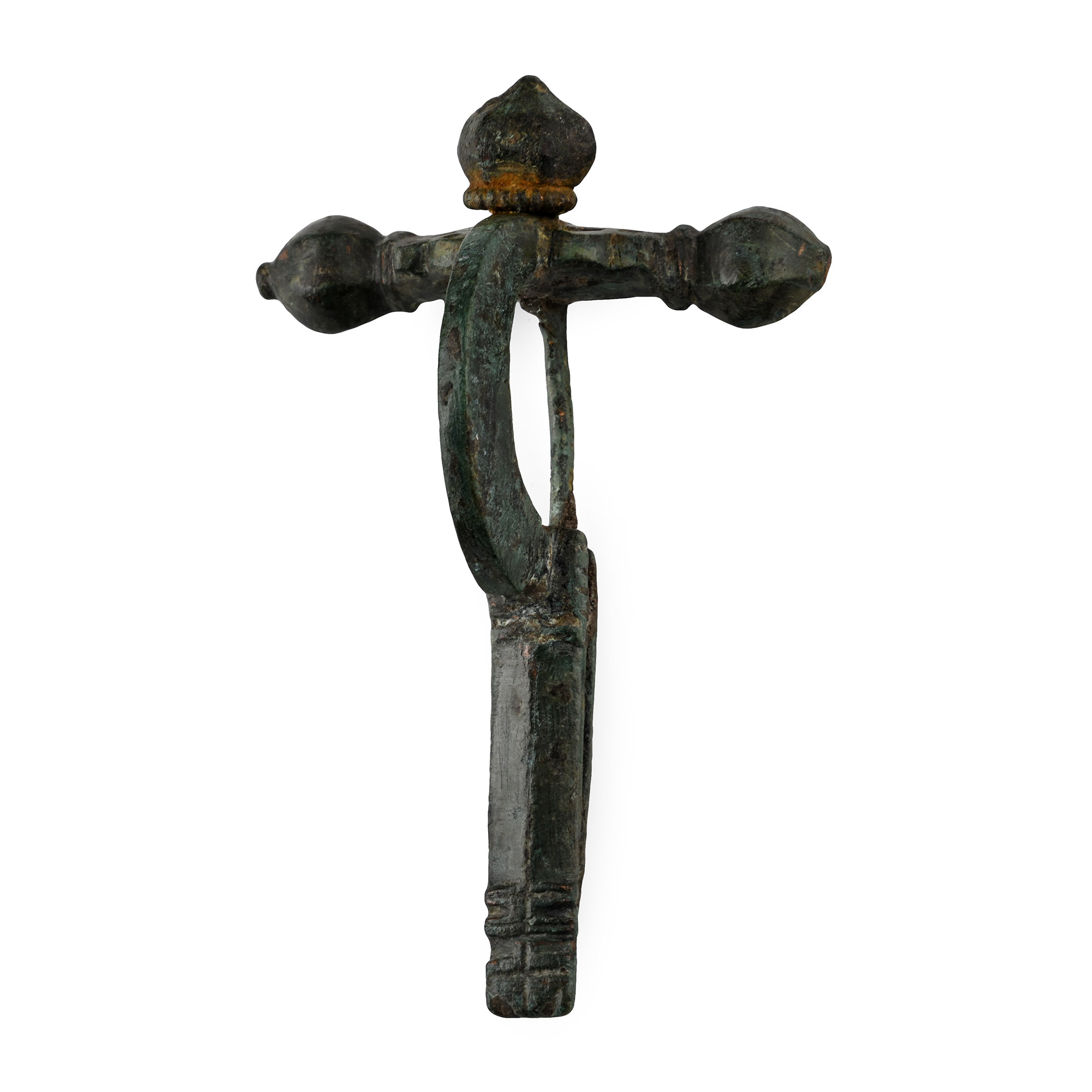 Large Roman Bronze Crossbow Brooch