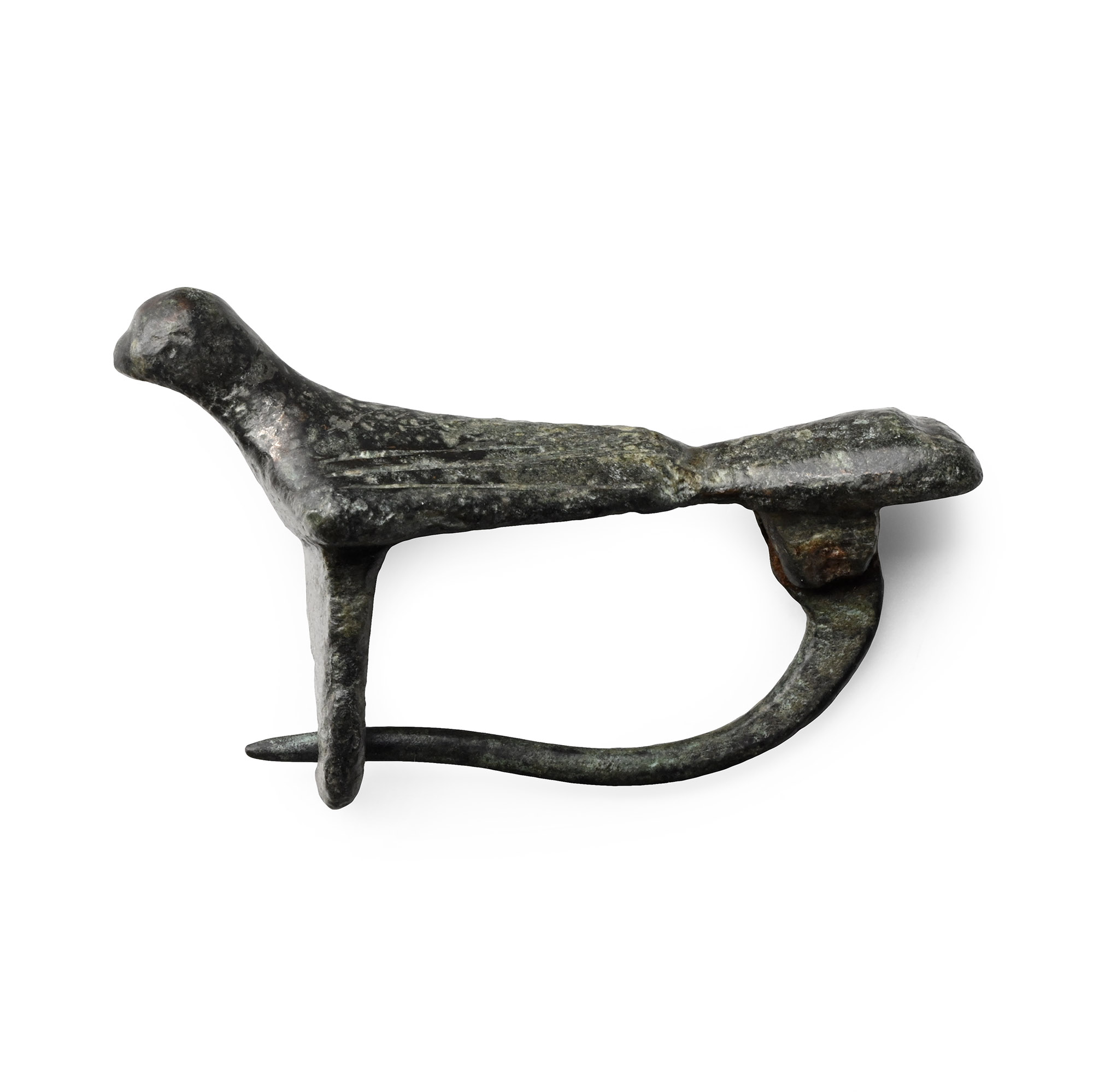 Roman Bronze Bird Brooch