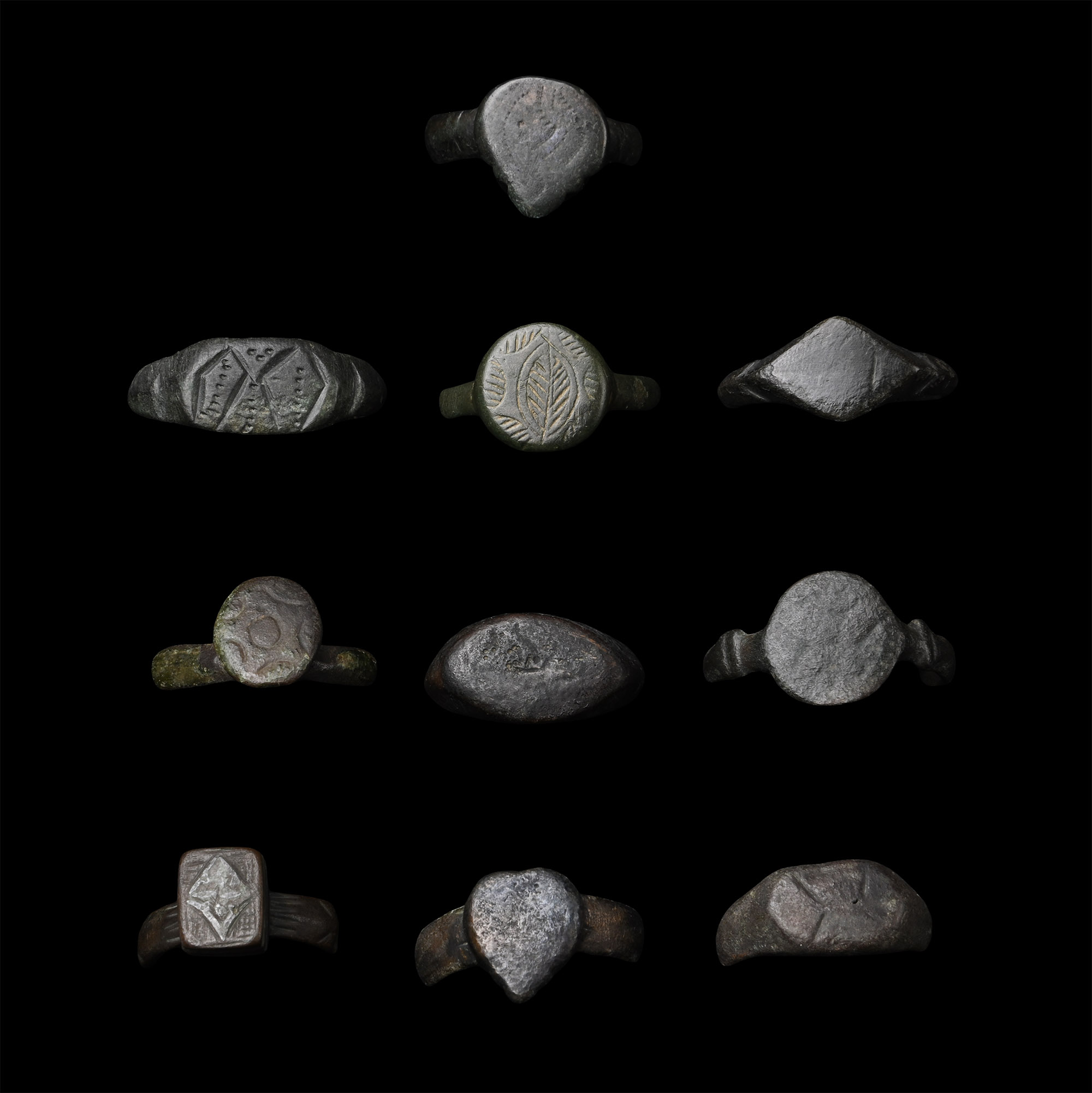 Roman to Medieval Bronze Ring Group
