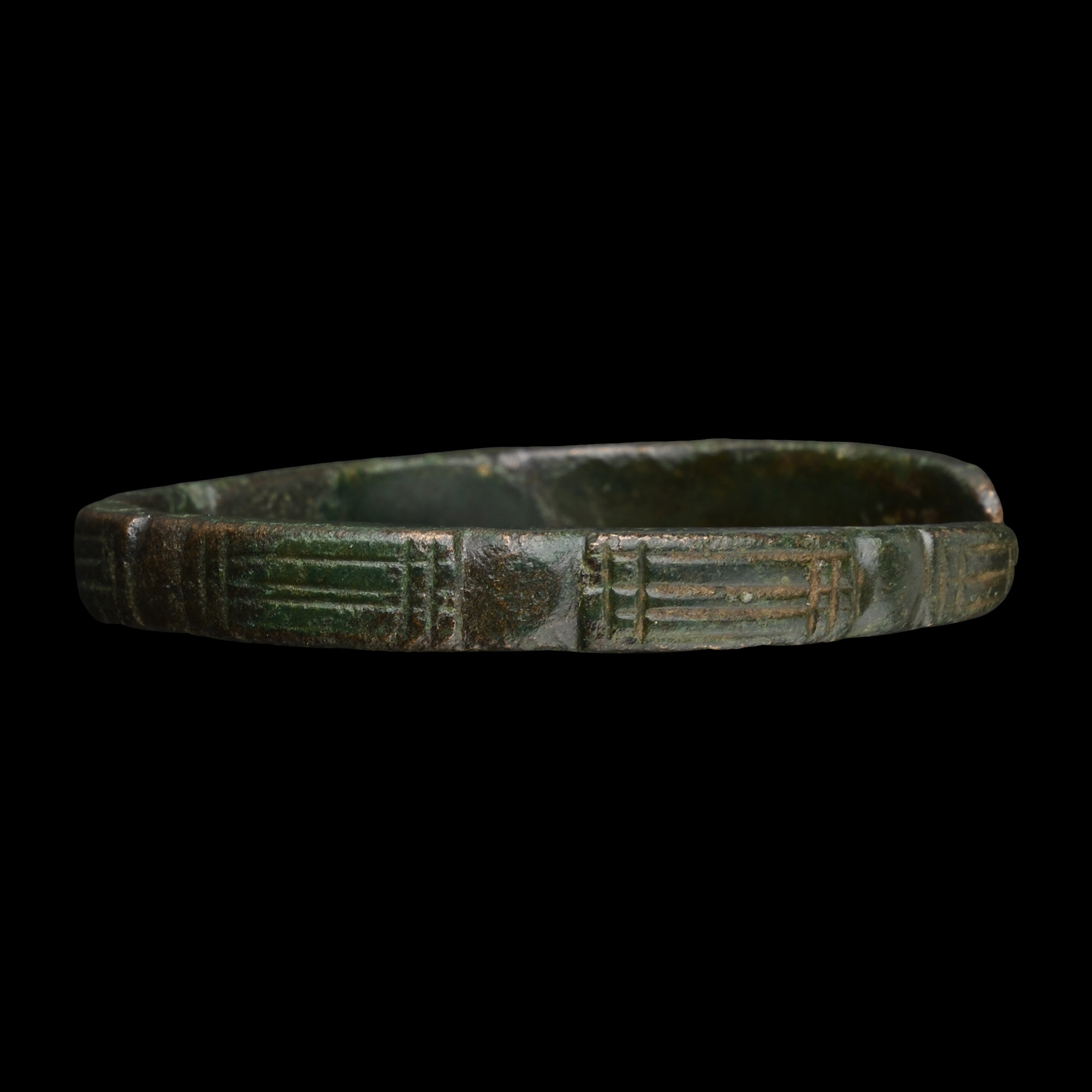 Roman Decorated Bronze Bracelet