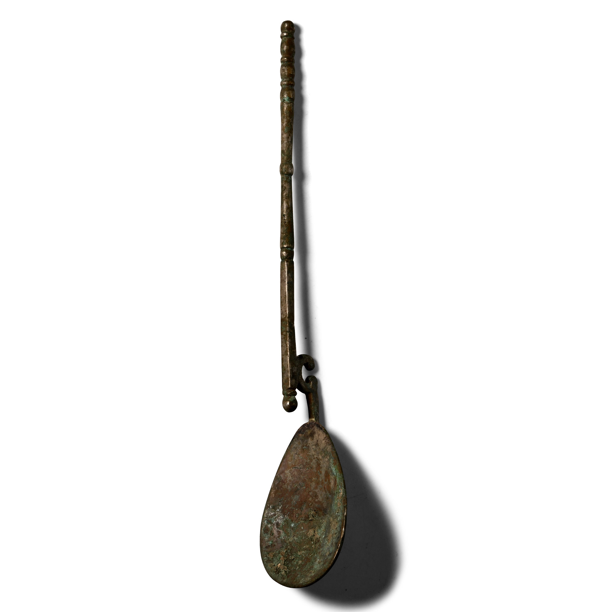 Roman Silvered Swan-Necked Spoon