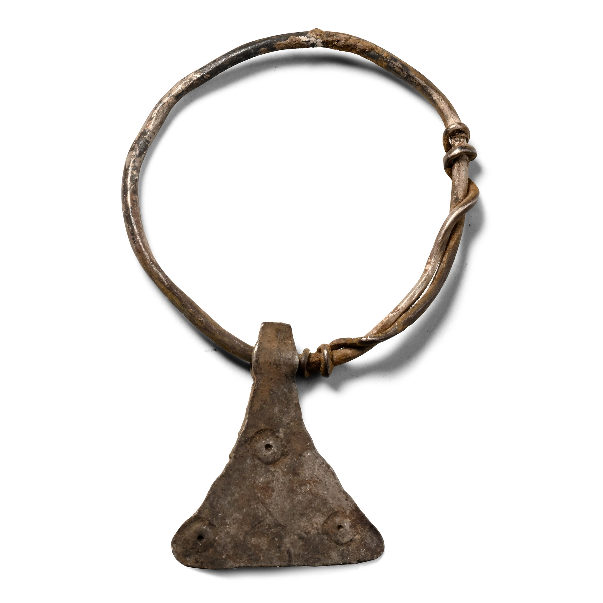 Viking Age Silver Axehead Pendant