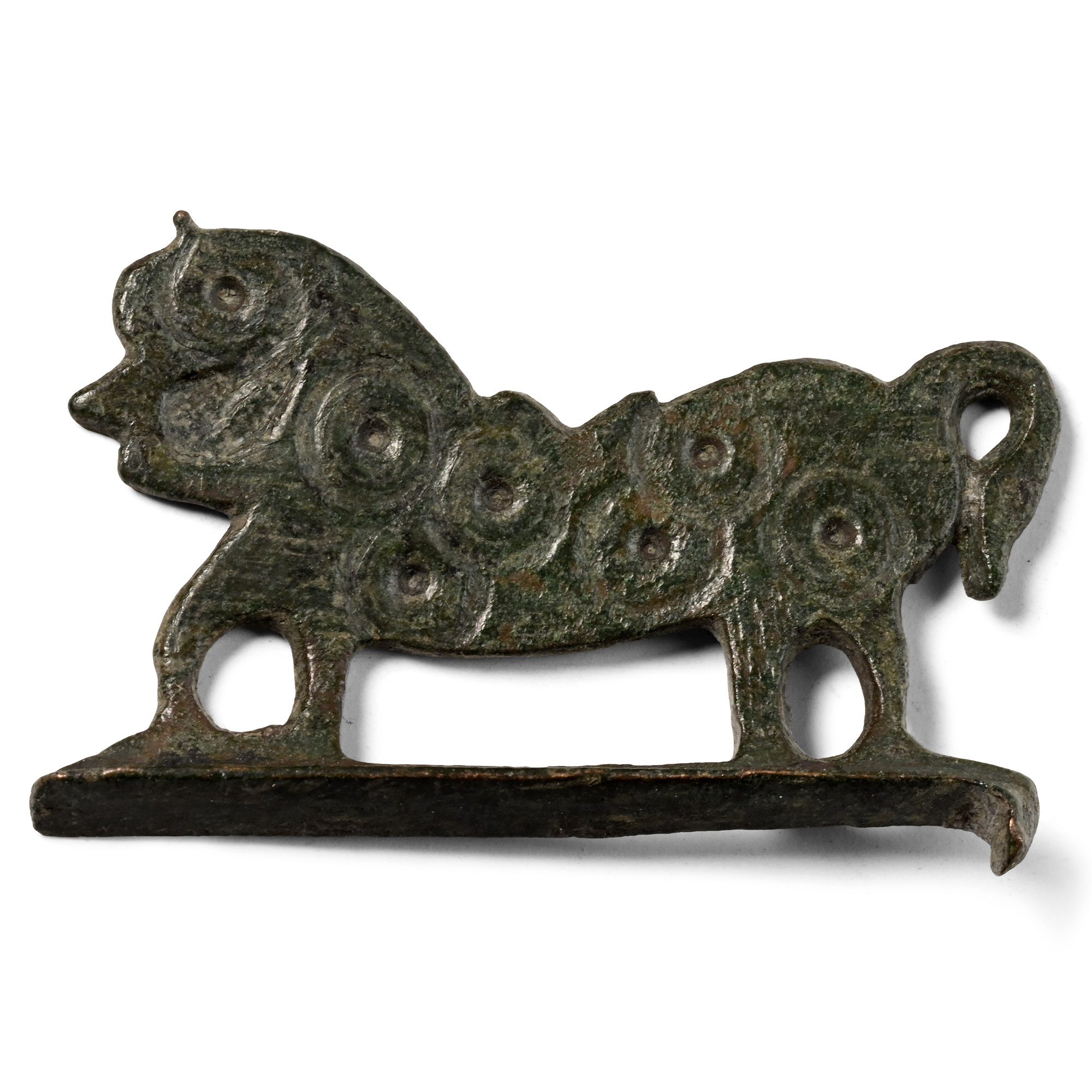 Byzantine Bronze Horse Fire Steel Handle