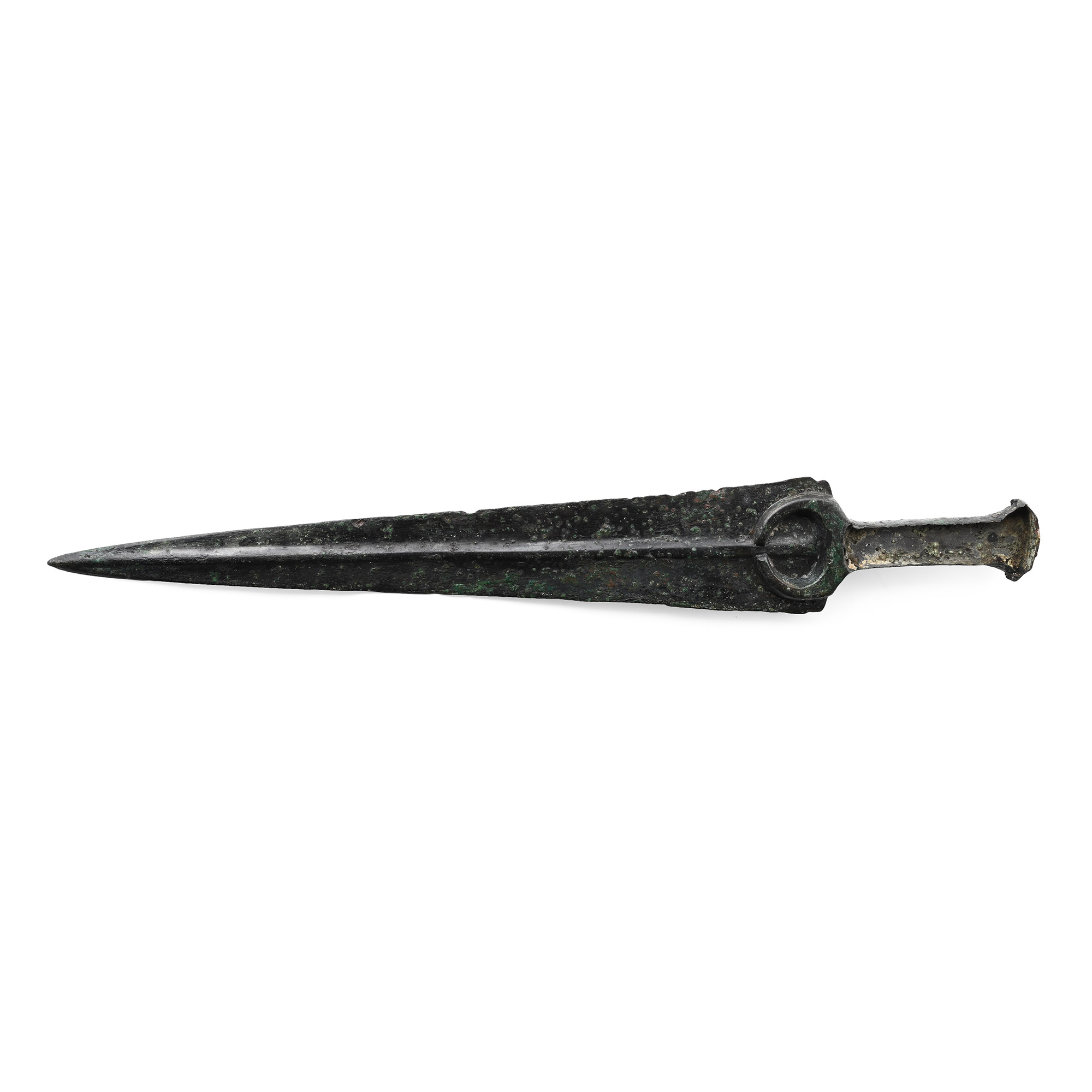 Luristan Bronze Dagger with Integral Handle