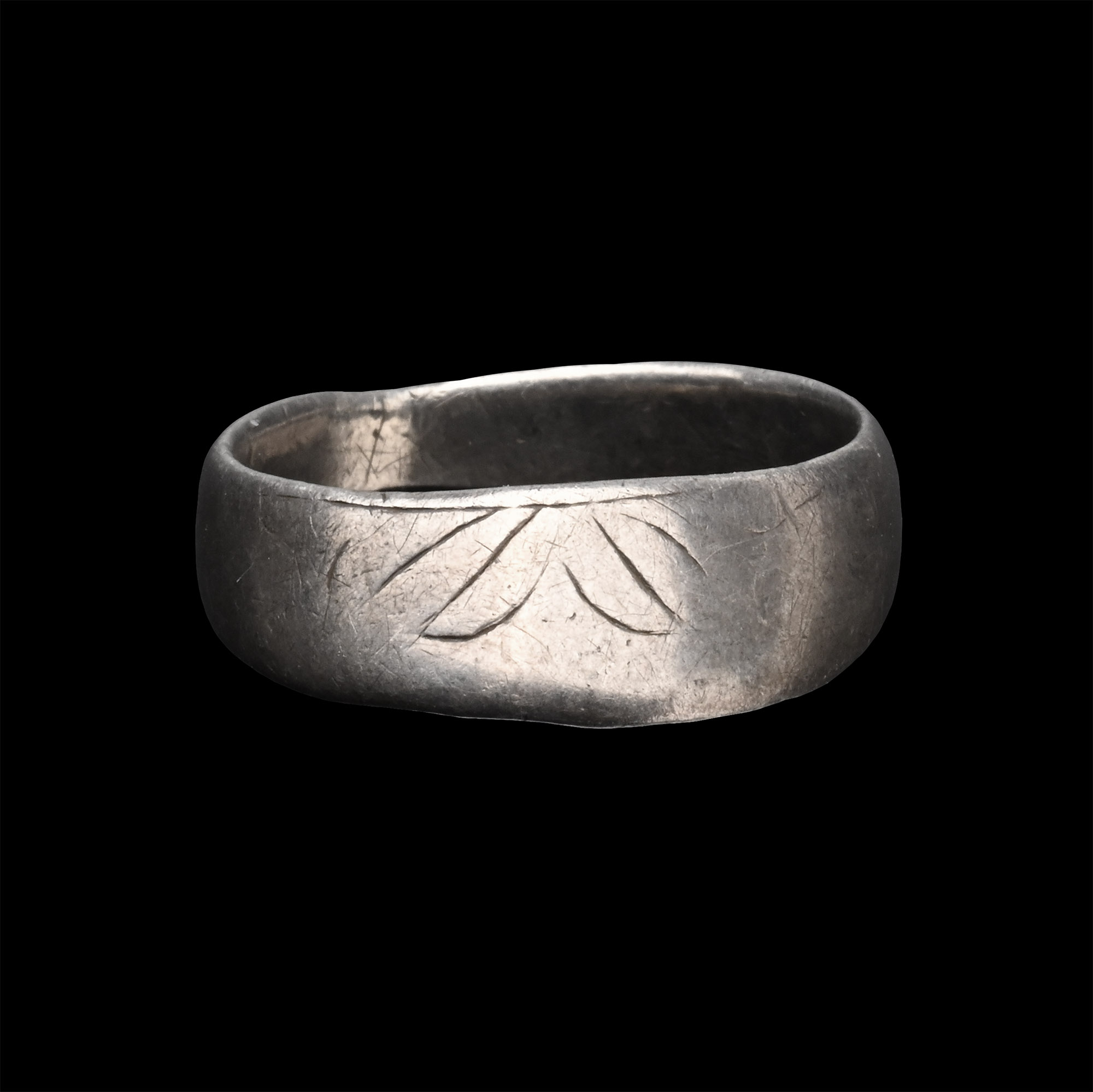 Byzantine Silver Archer's Thumb Ring