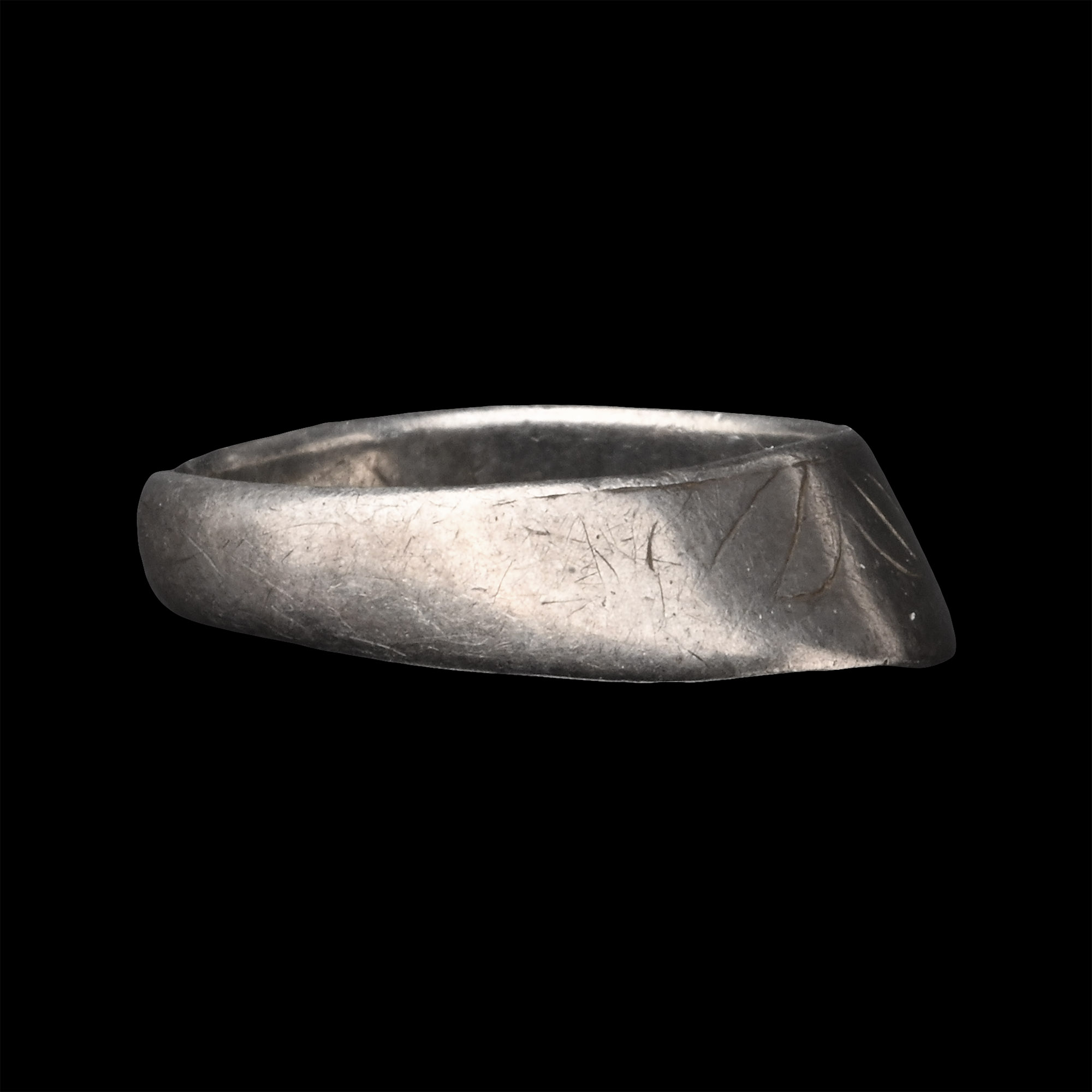 Byzantine Silver Archer's Thumb Ring