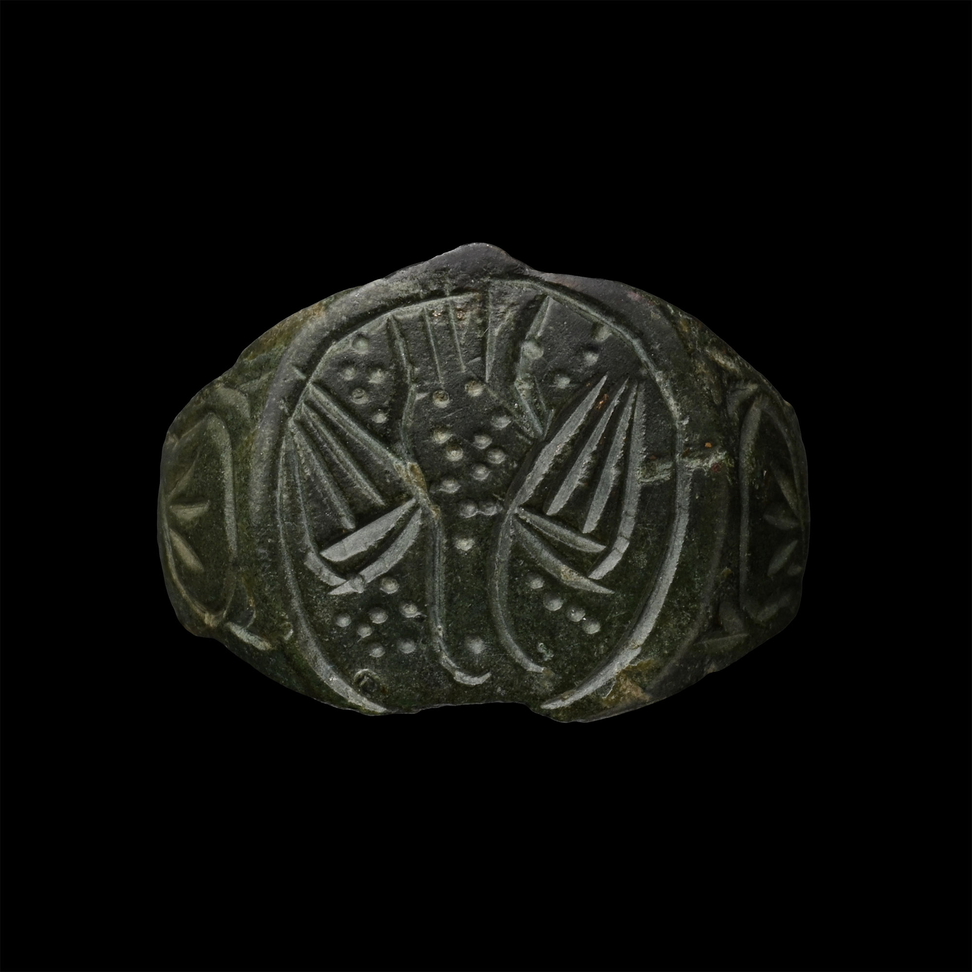 Byzantine Bronze Ring with Spread Eagle