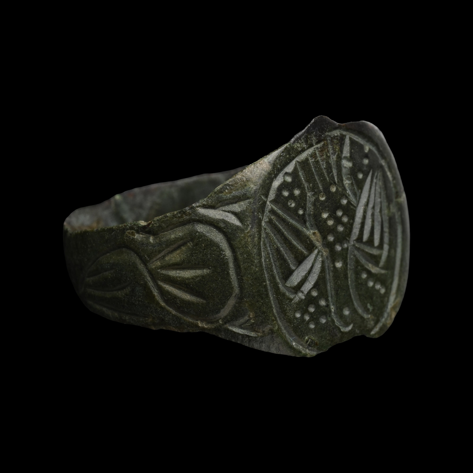 Byzantine Bronze Ring with Spread Eagle