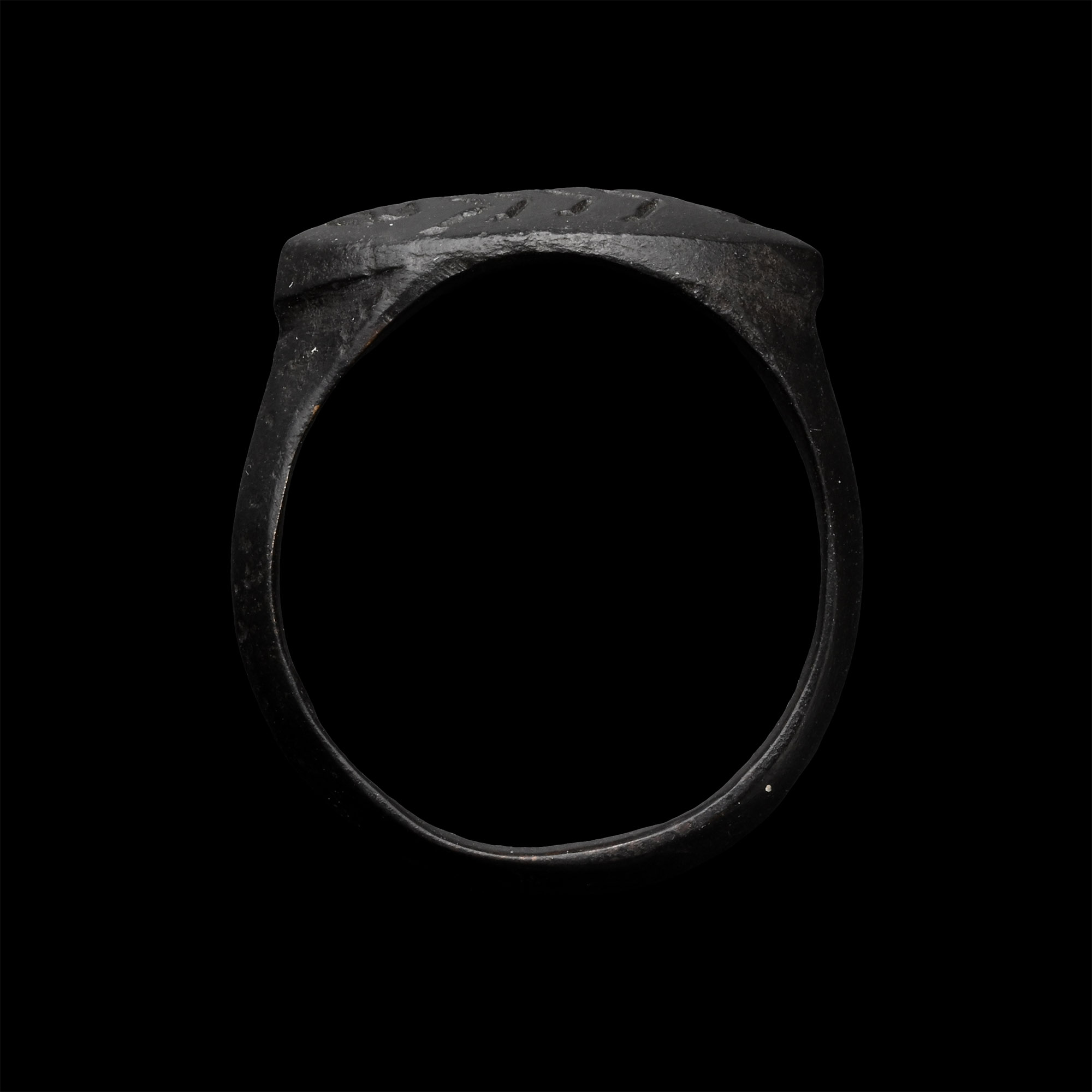 Greek Bronze Ring with Scorpion
