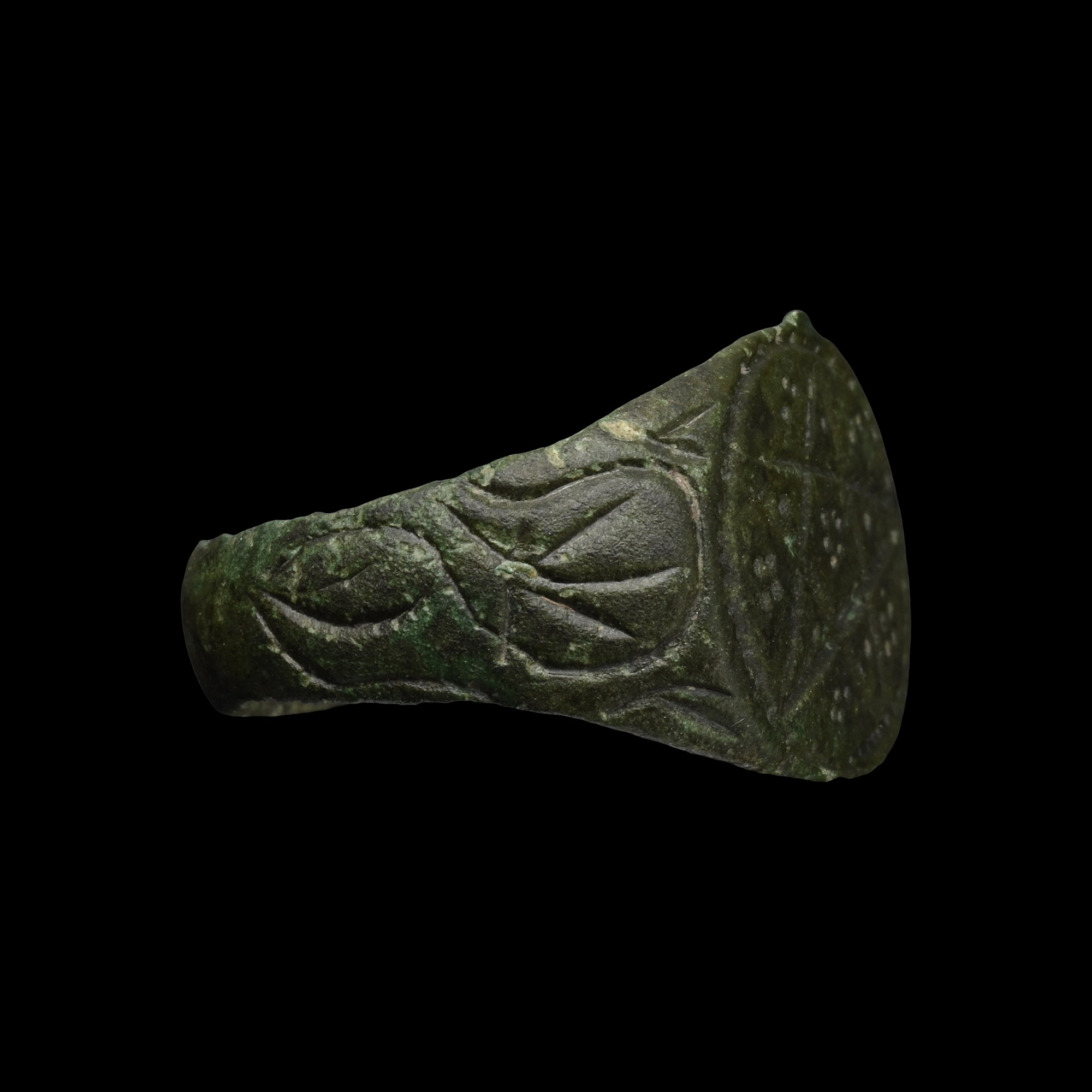 Medieval Bronze Ring with Pentagram