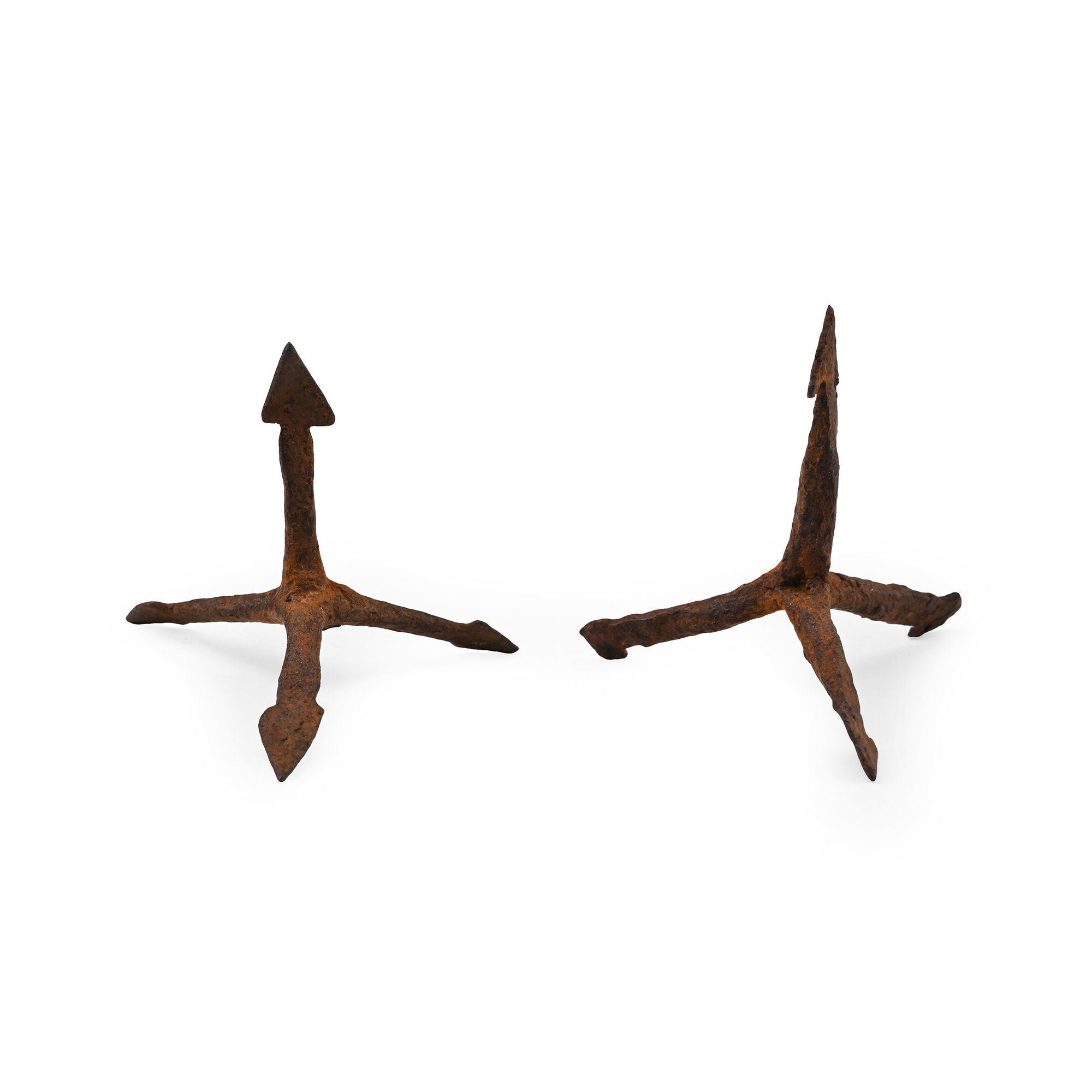 Medieval Iron Anti-Cavalry Caltrop Pair