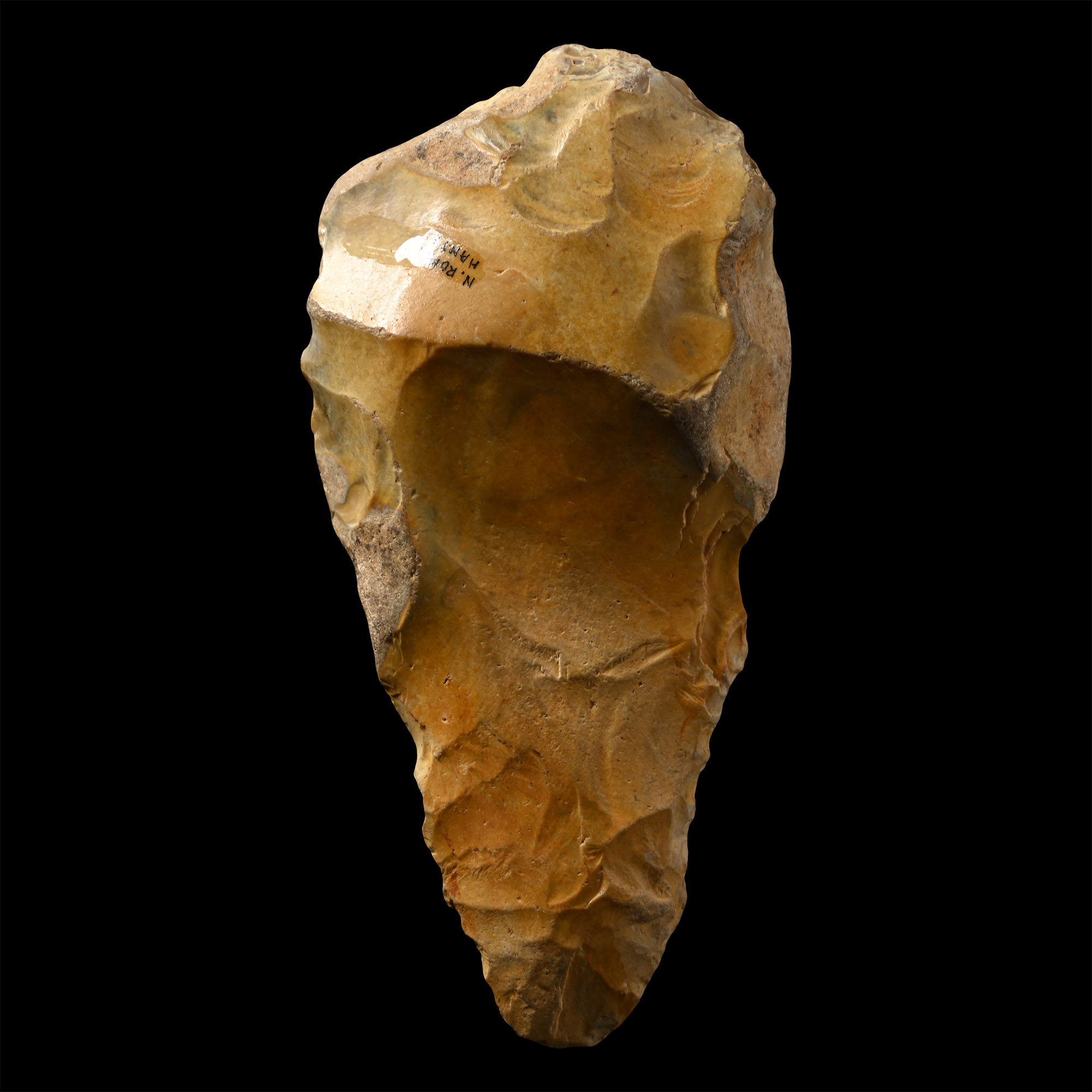 Hampshire Stone Age Kapped Flint Ficron Handaxe