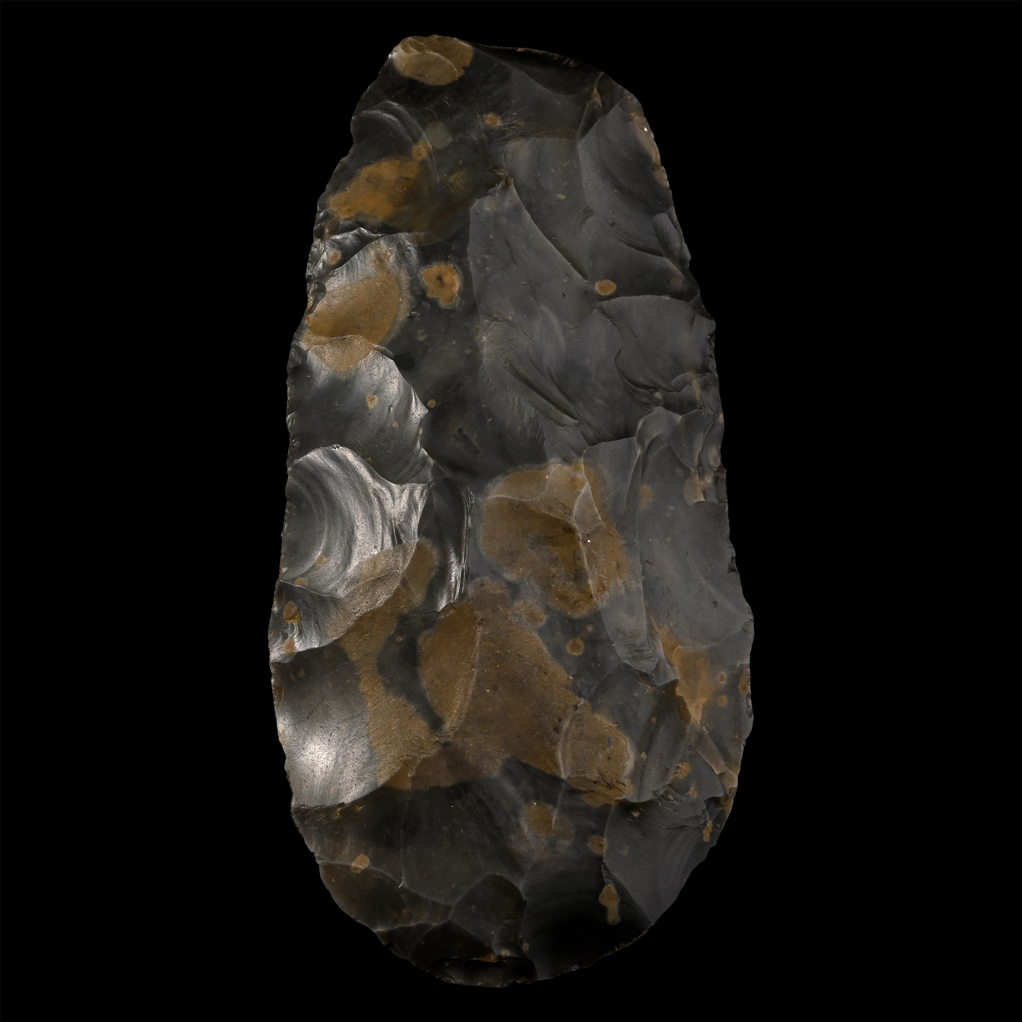 Large Yorkshire Stone Age Kapped Flint Classic Handaxe