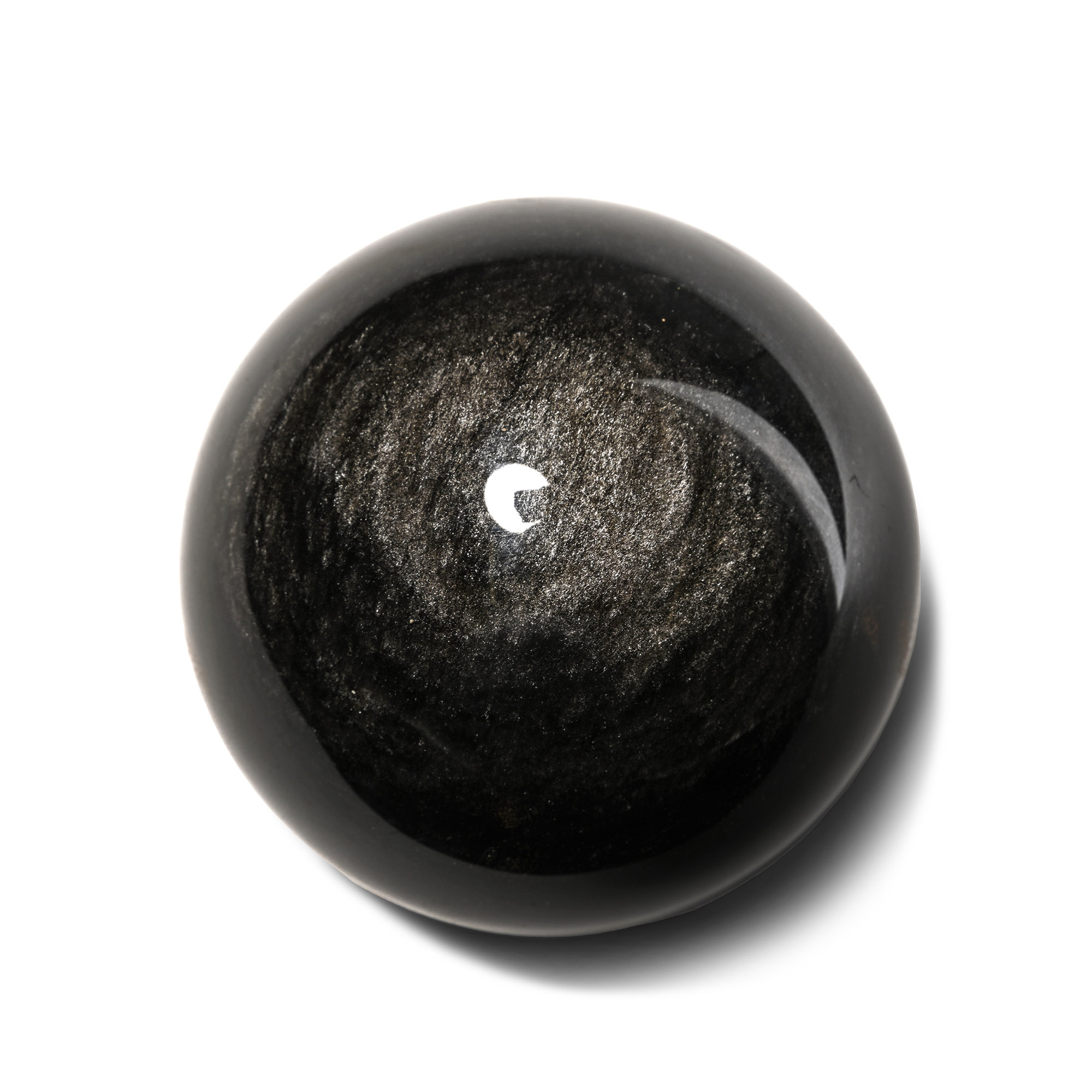 Silver Sheen Obsidian Sphere