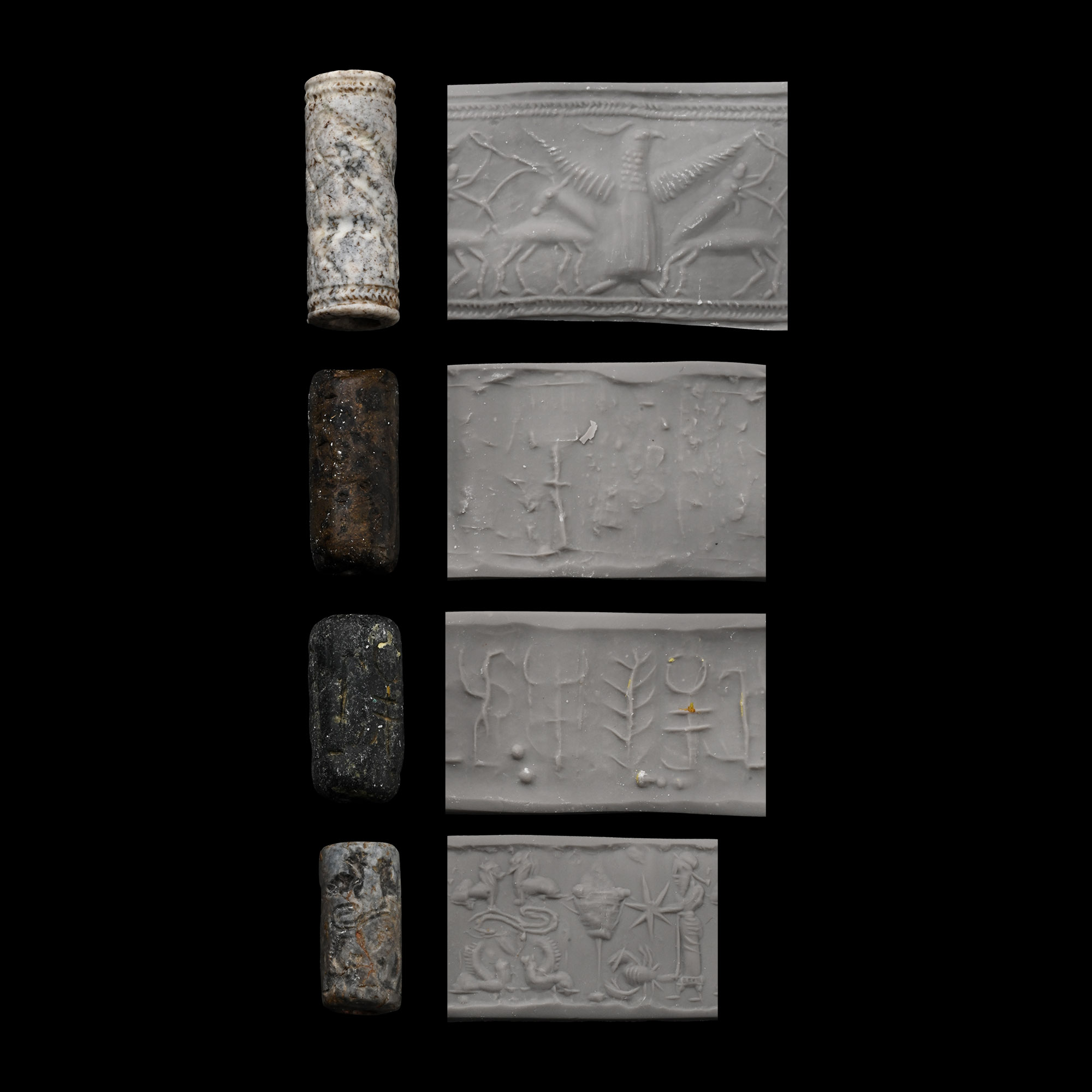 Western Asiatic Stone Cylinder Seal Group