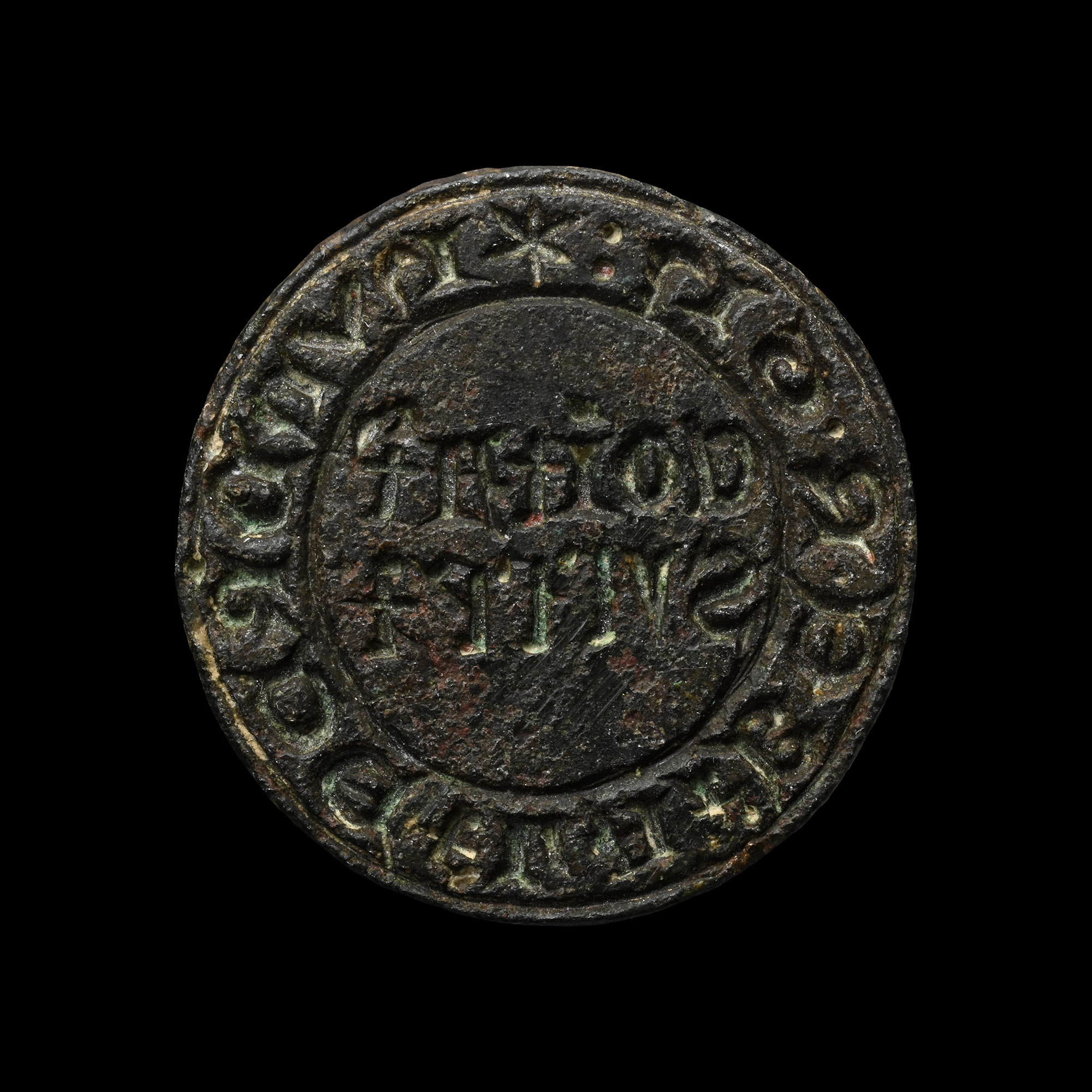 Medieval Bronze Official Flexborough Hundred Constable's Seal Matrix