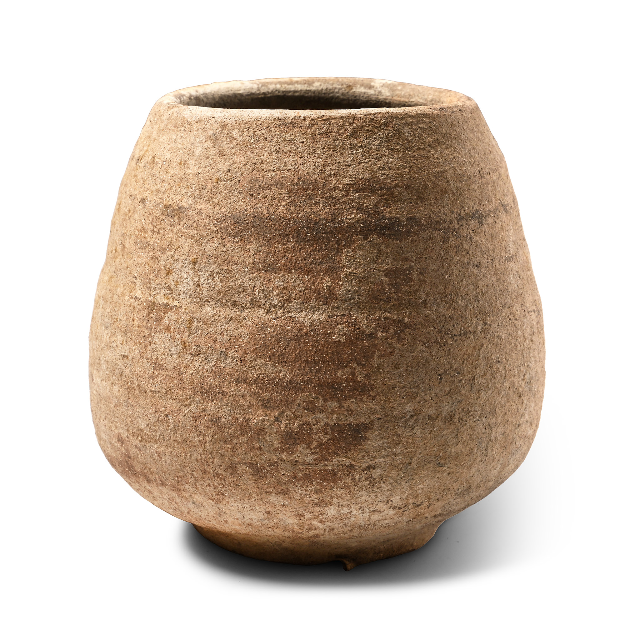 Large Carthaginian Buffware Ribbed Cup