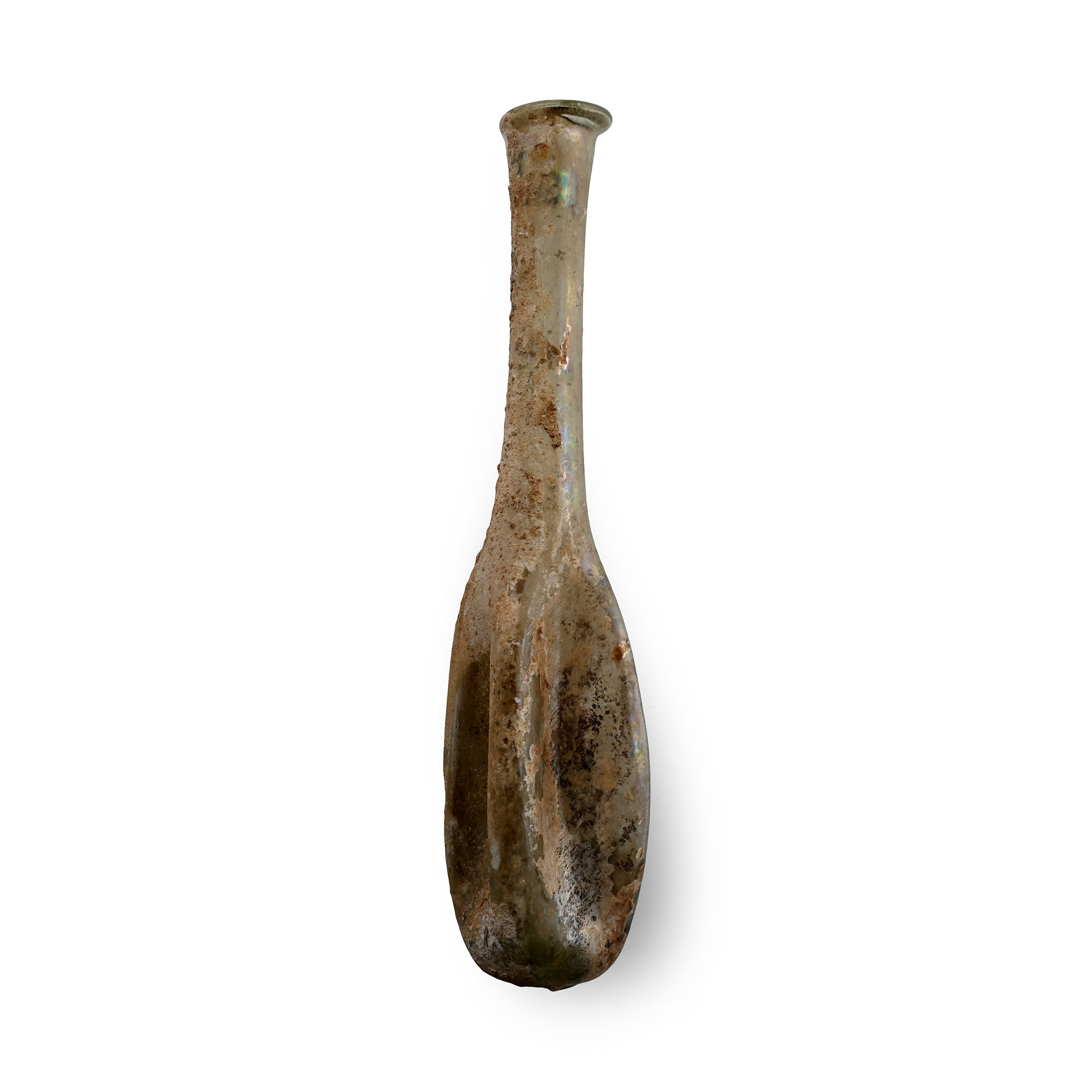 Roman Tall Pinched Glass Ungentarium