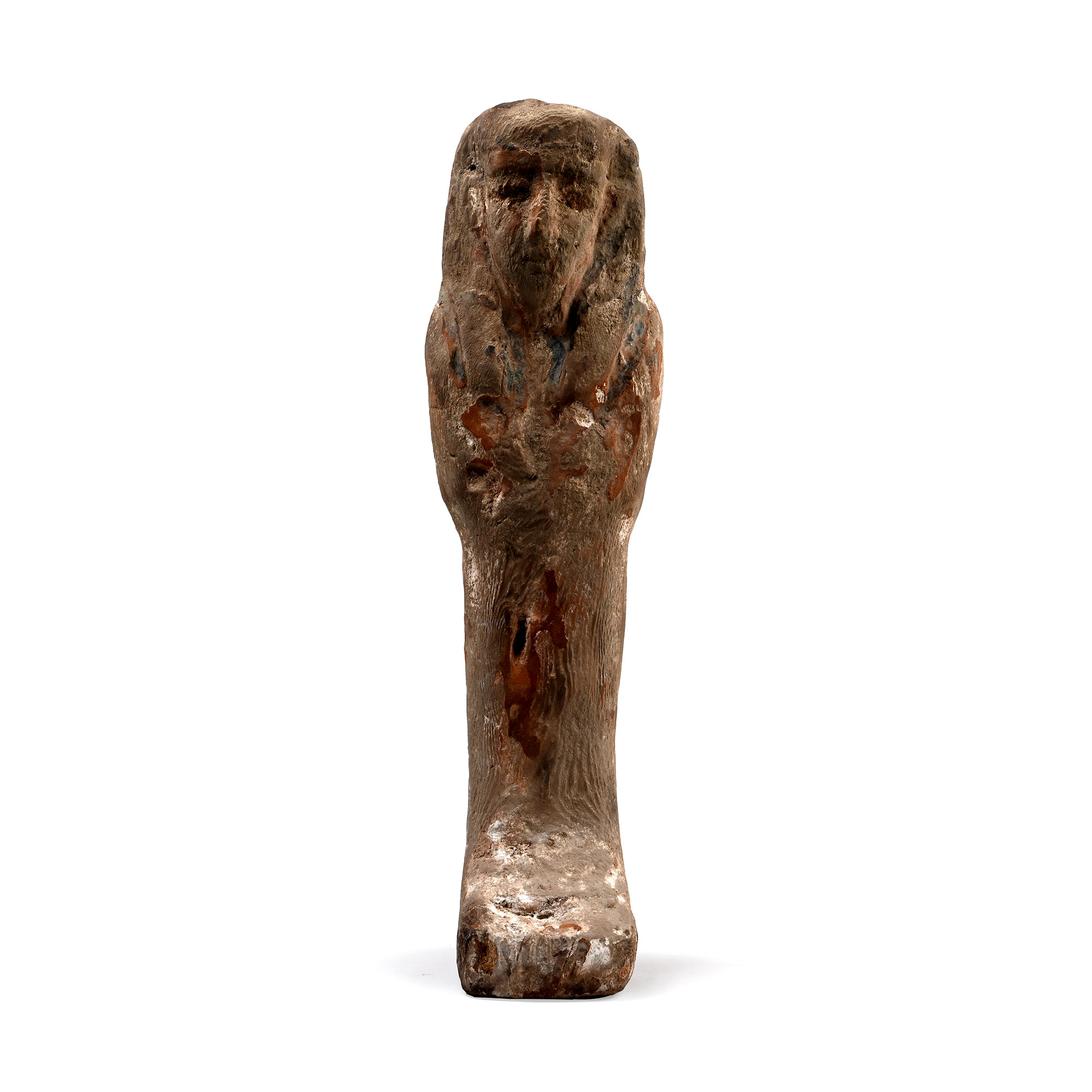 Large Egyptian Painted Wooden Ptah-Sokar-Osiris Figure