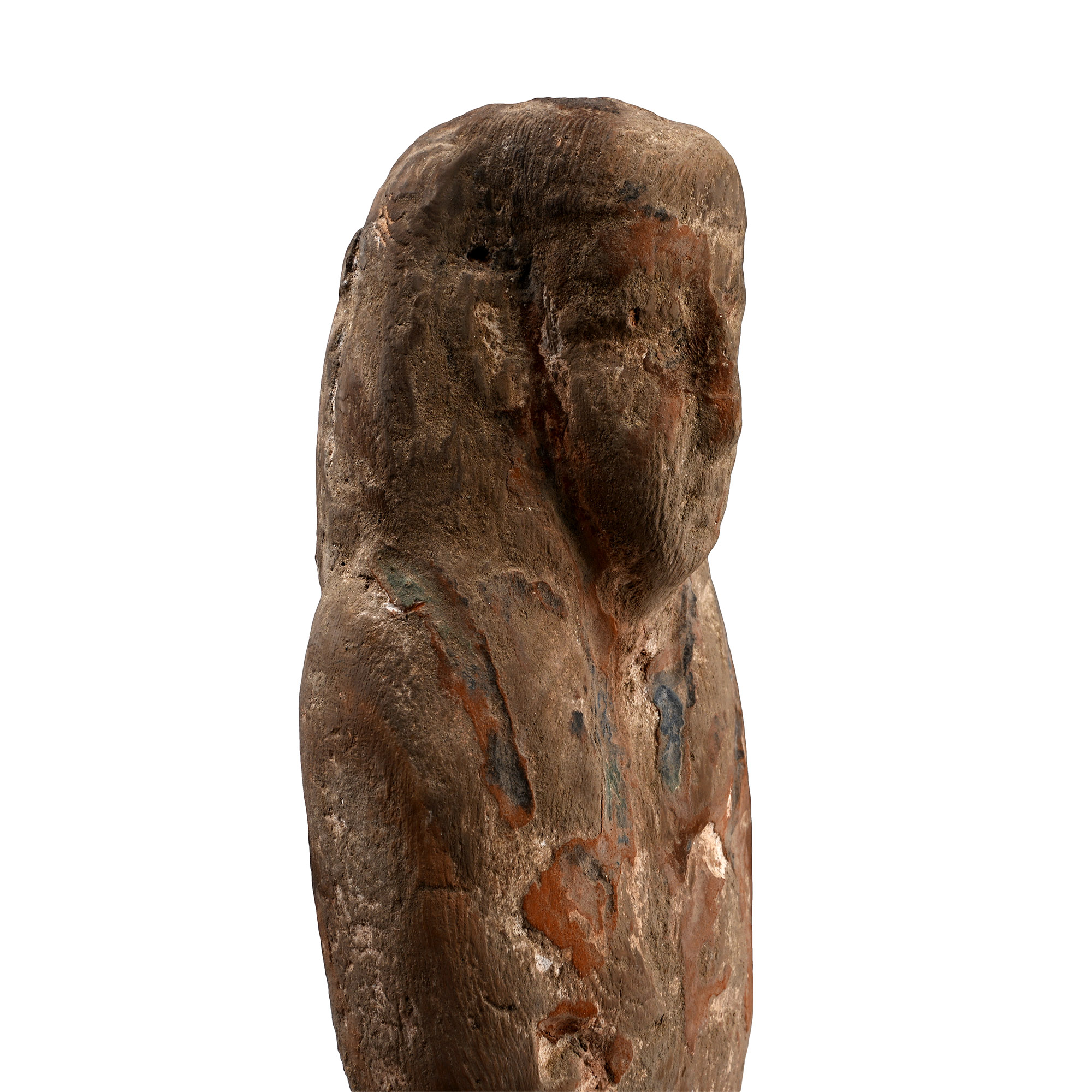 Large Egyptian Painted Wooden Ptah-Sokar-Osiris Figure
