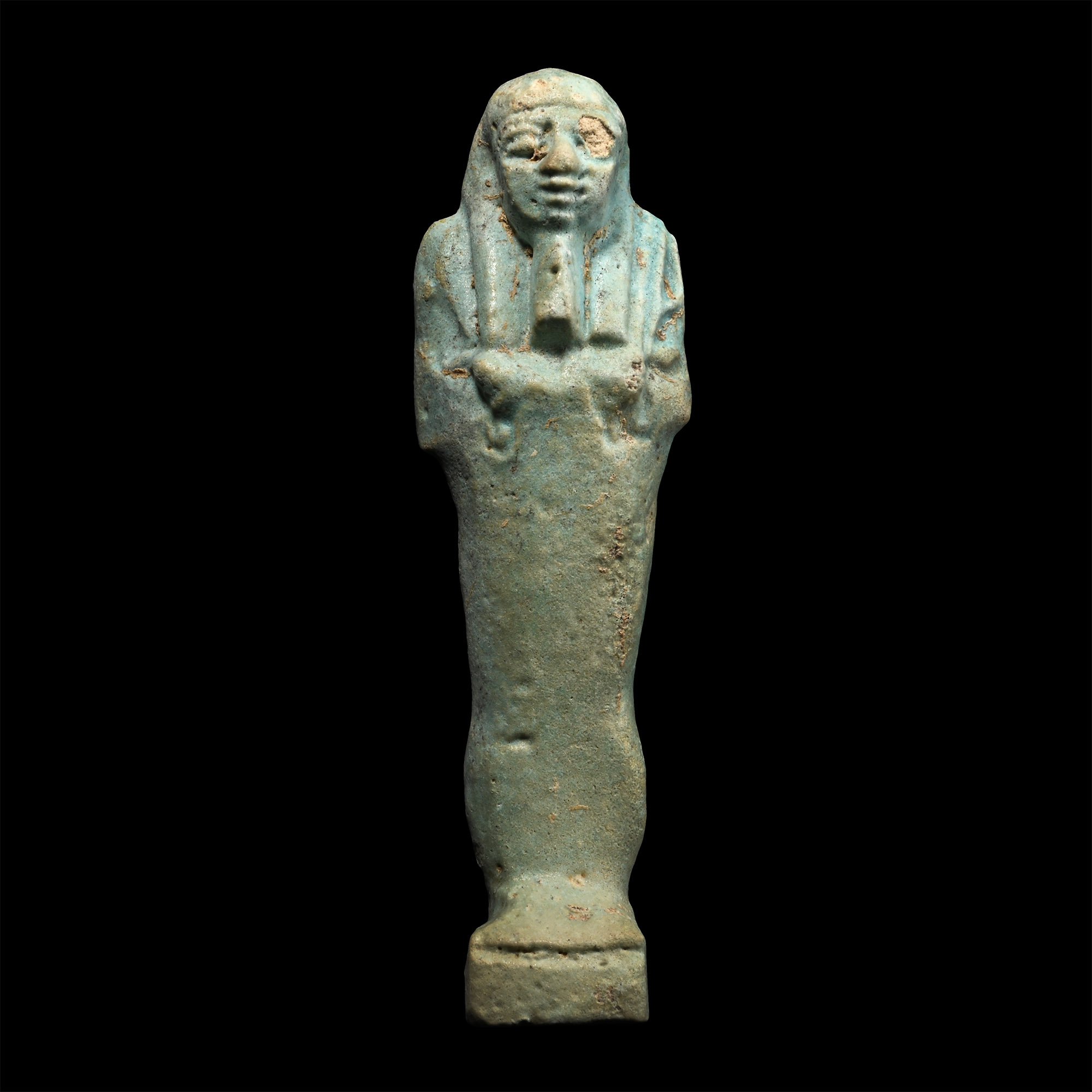 Egyptian Pale Blue Glazed Shabti